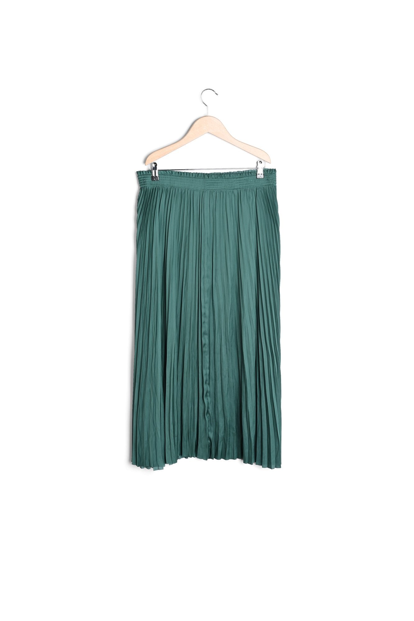 Jupe longue en satin plissé - CARRY Faume - seconde main