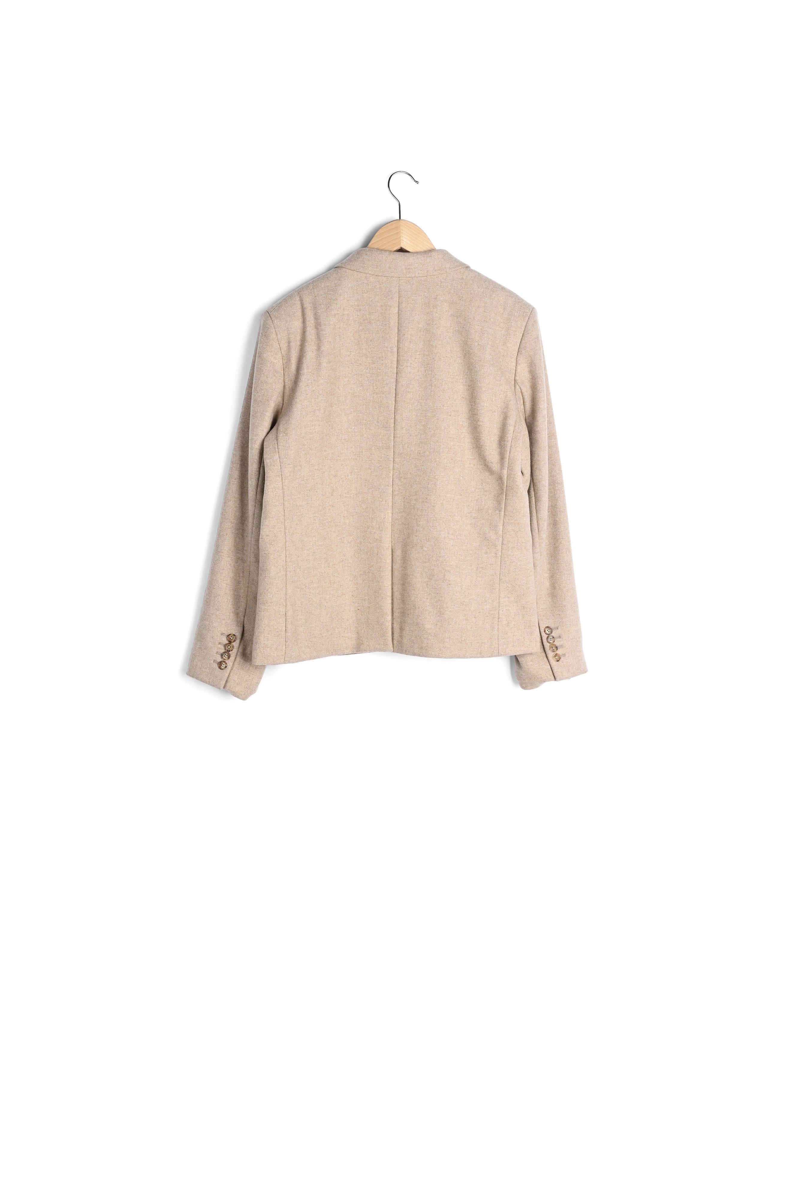 Veste tailleur en lainage sergé - NELLE Faume - seconde main