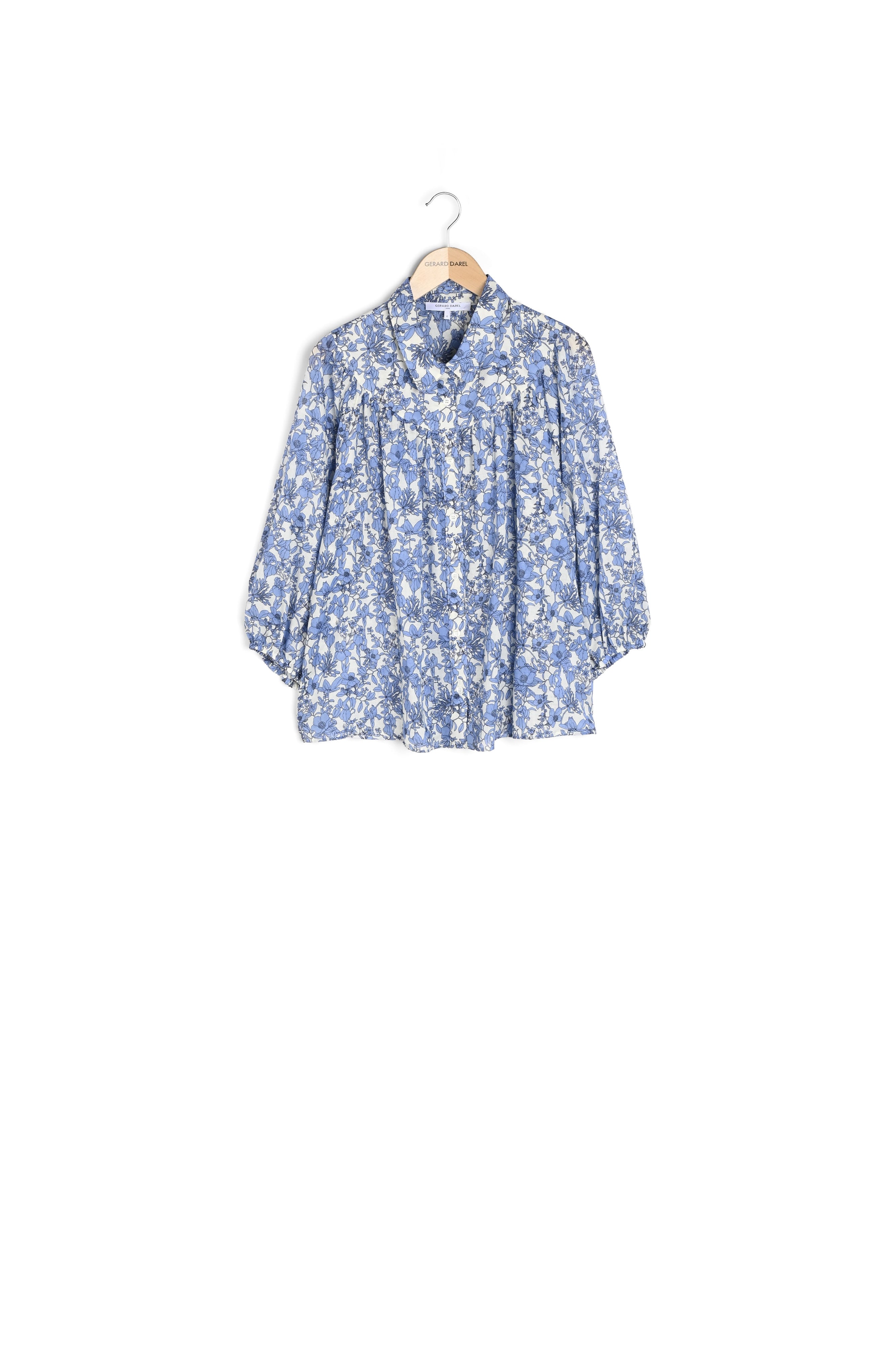 Chemise en voile de coton à fleurs - CLEMENCE Faume - seconde main