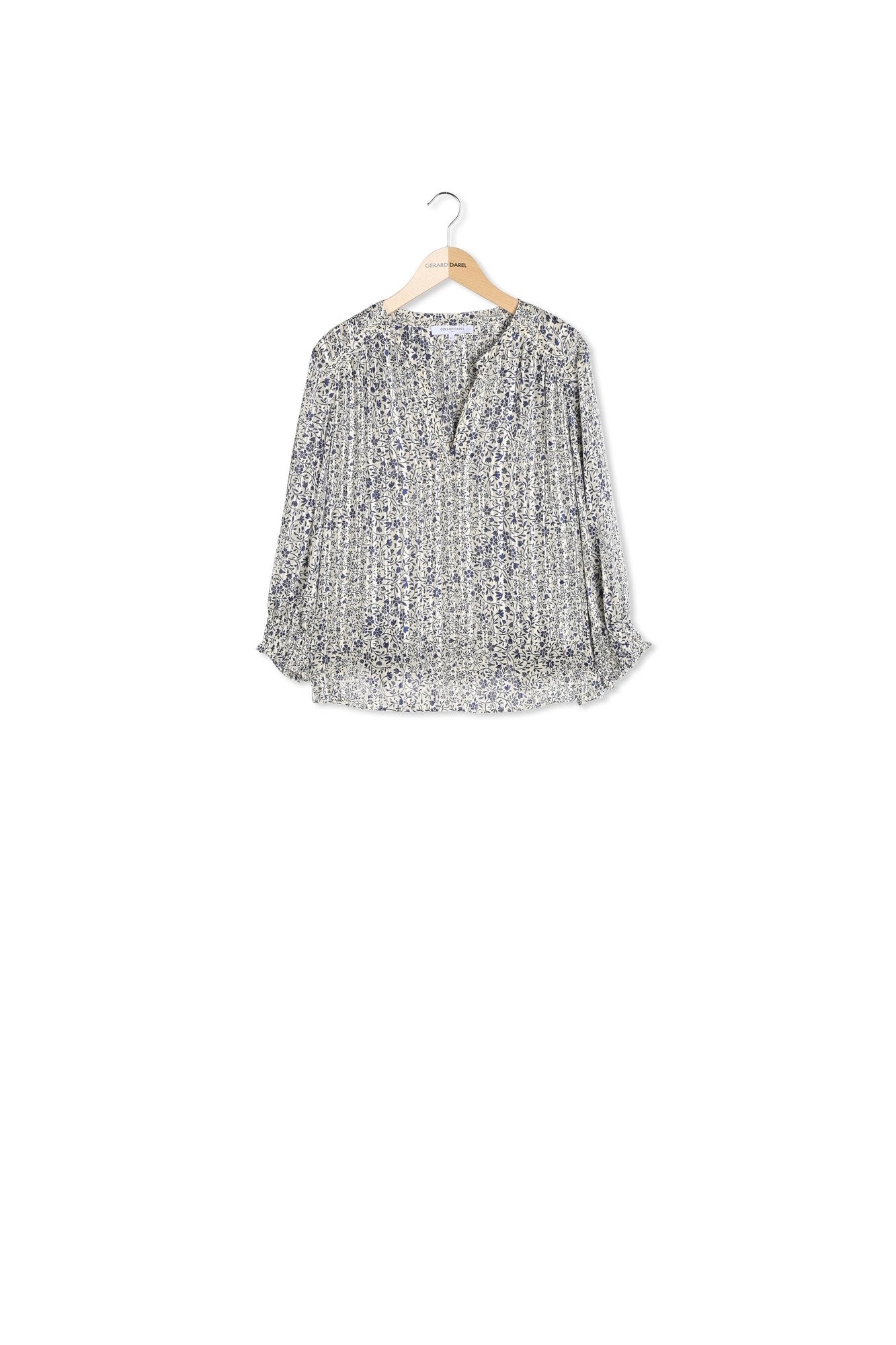 Blouse fleurs et lurex - ANGE Faume - seconde main