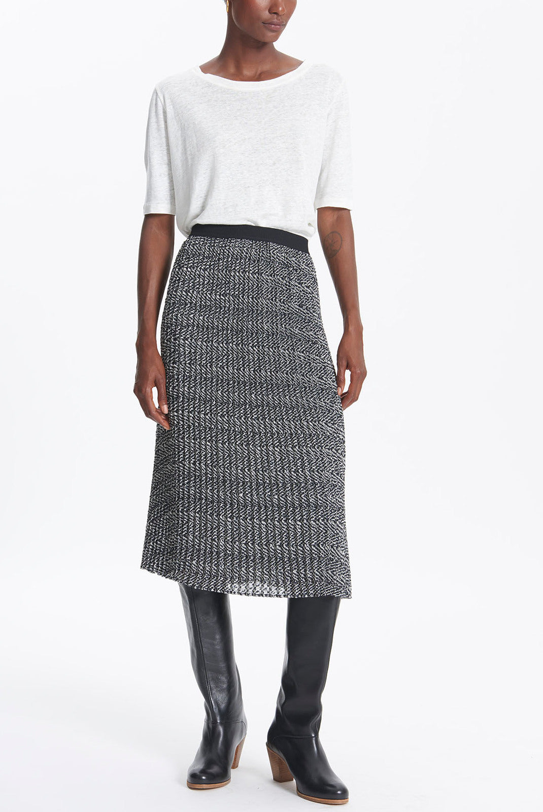 TRACEY - Jupe plissée imprimée Faume - seconde main