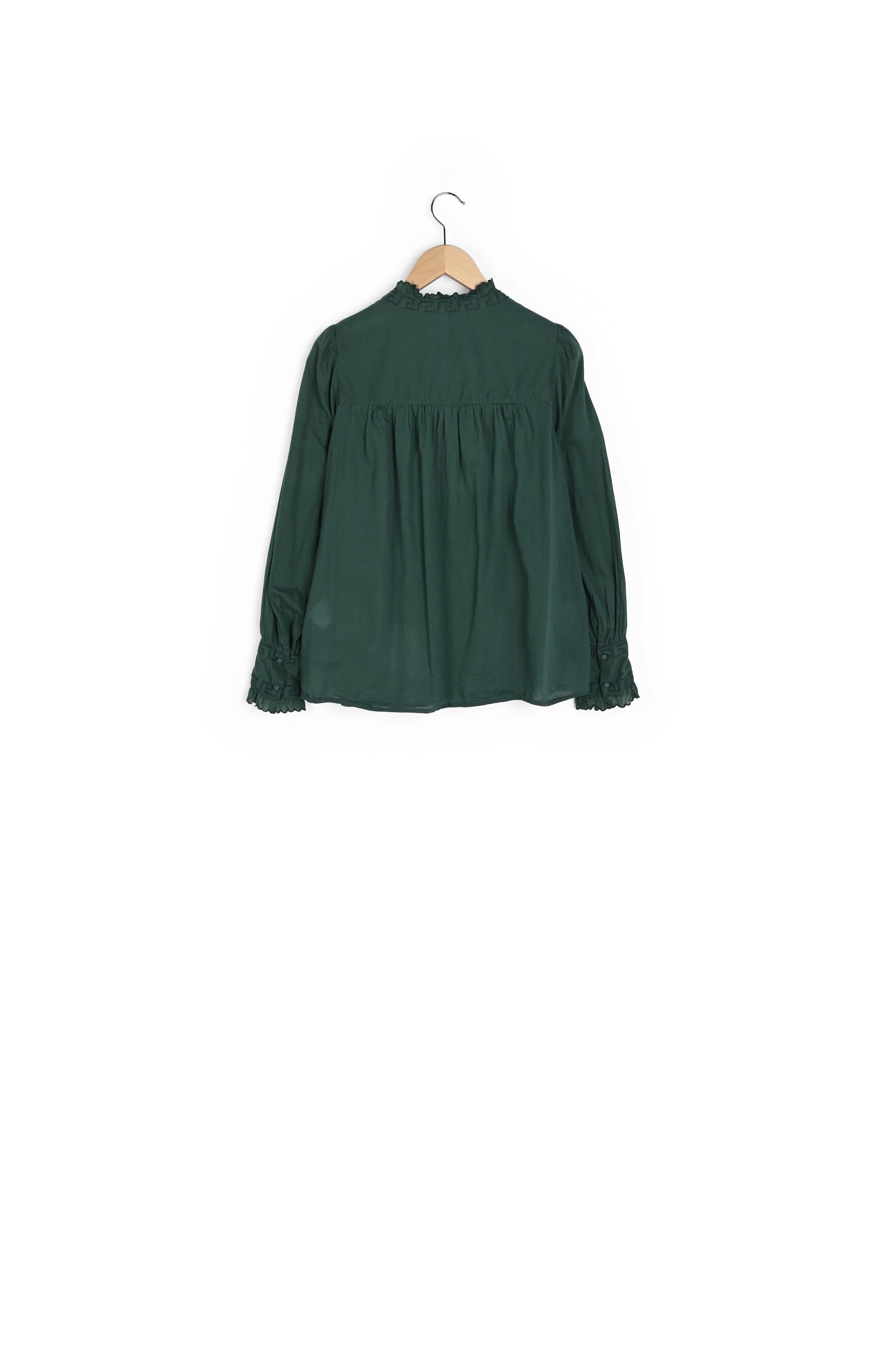 NOOR - Blouse en coton avec broderies Faume - seconde main