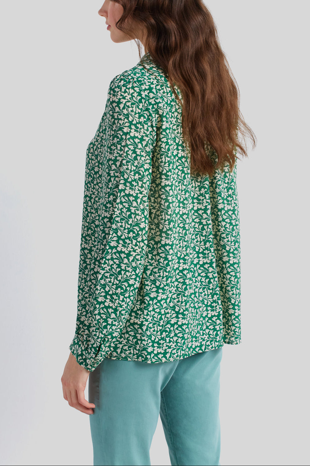 Chemise à motif floral et smocks - CERISE Faume - seconde main