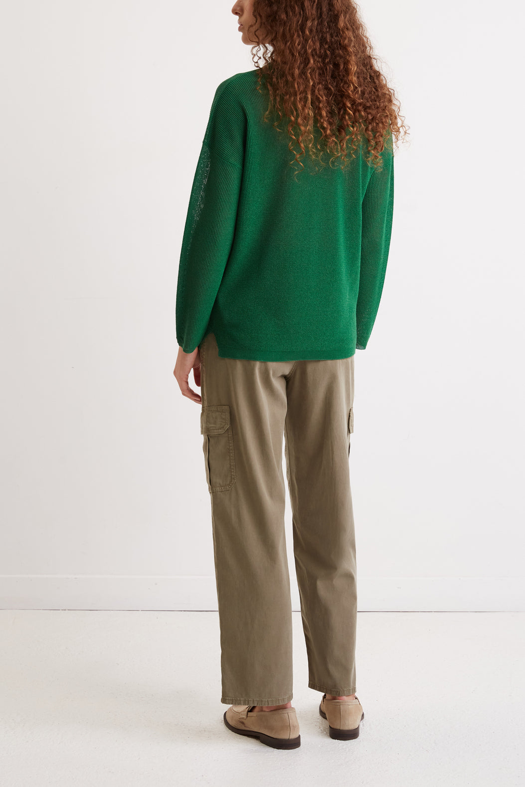 Pull col V en maille fluide - LEOLINE Faume - seconde main