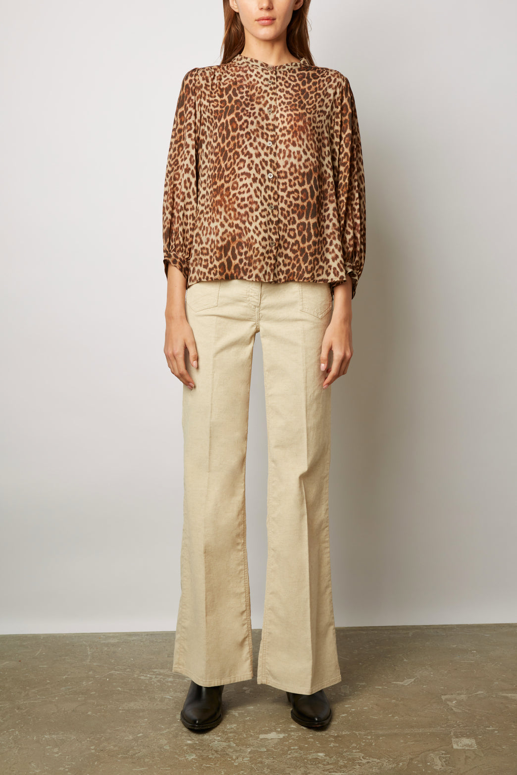 Chemise fluide en imprimé léopard - NARIN Faume - seconde main