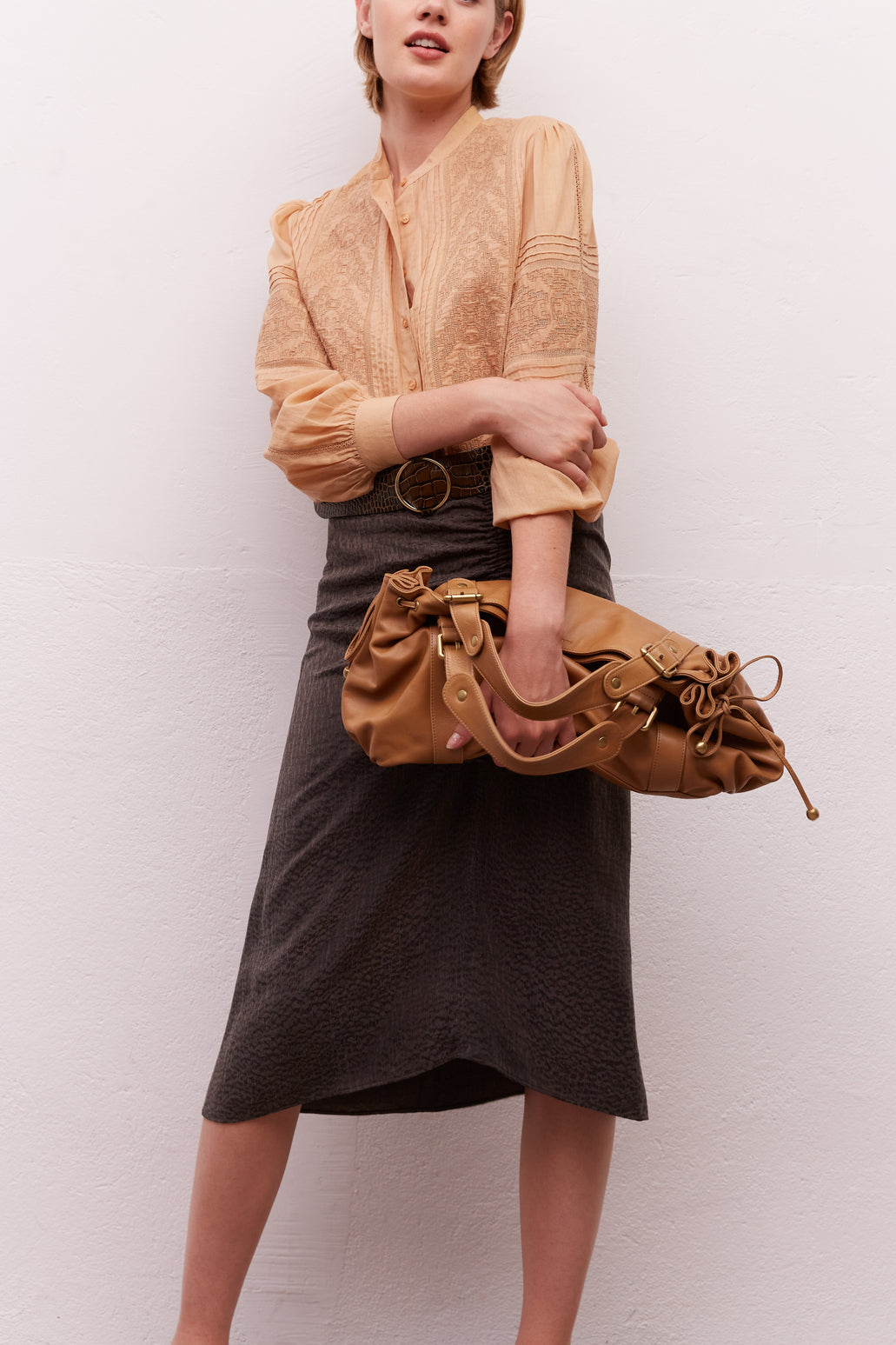 Jupe moirée à motif - BERTHILLE Faume - seconde main