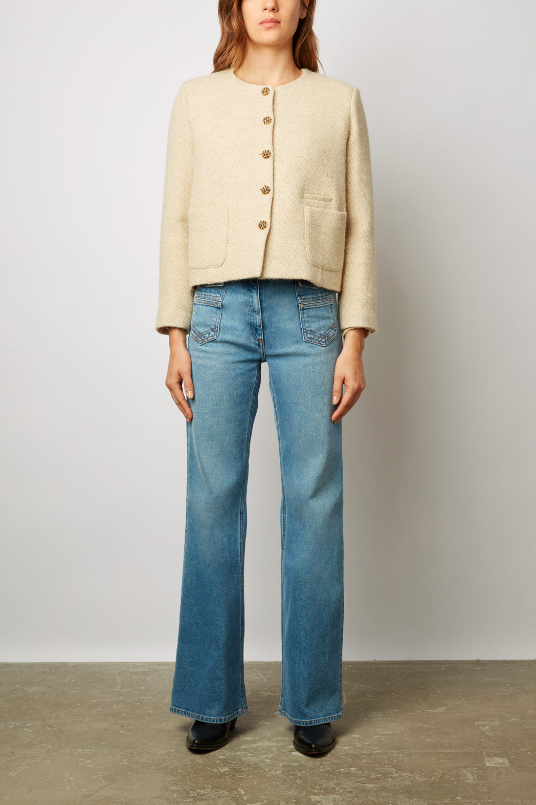Veste tweed en laine - NOELYSE Faume - seconde main