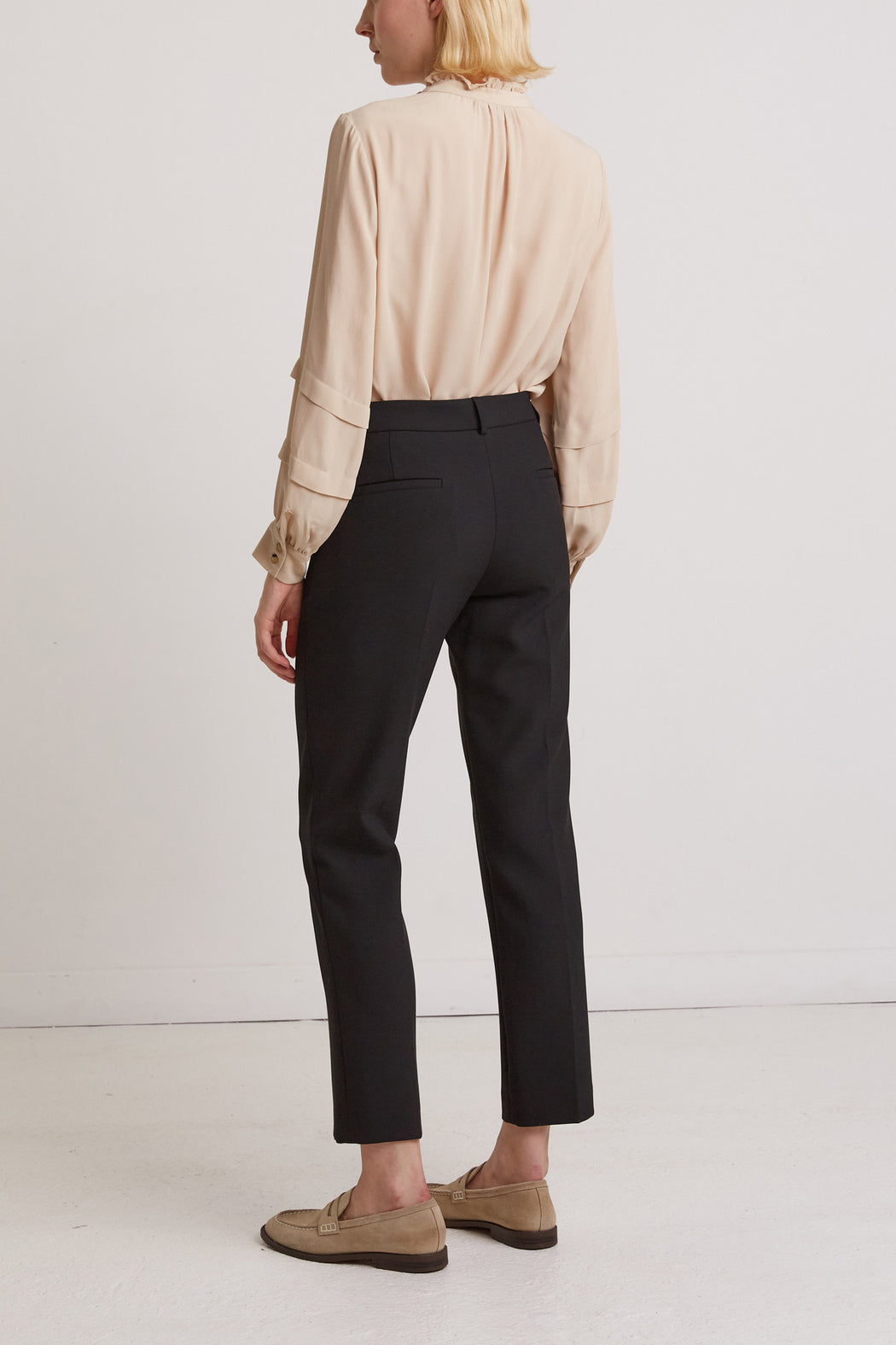 Pantalon tailleur à fermoir doré - EMMILY Faume - seconde main