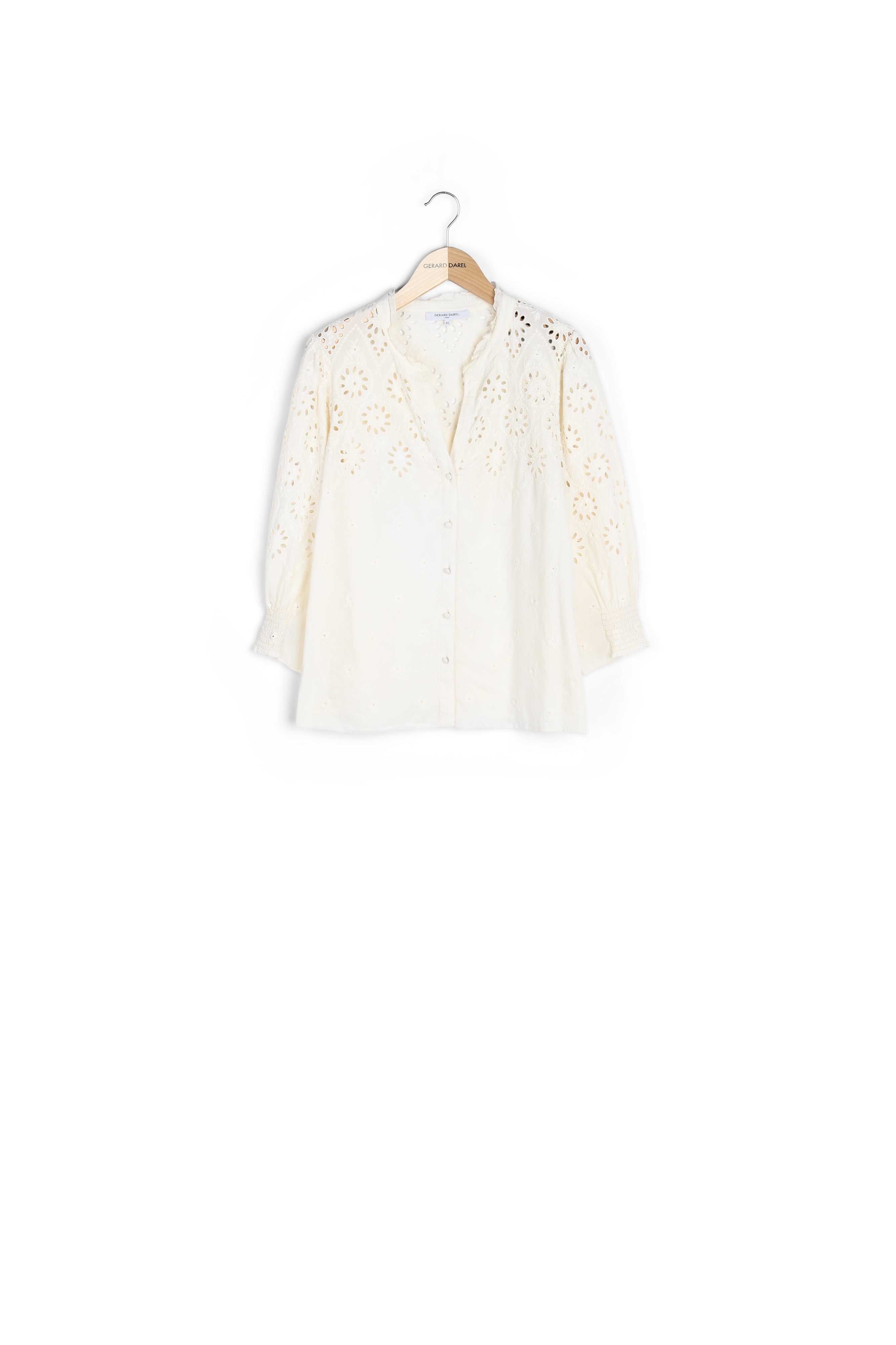 NEEL - blouse en coton et broderie anglaise Faume - seconde main