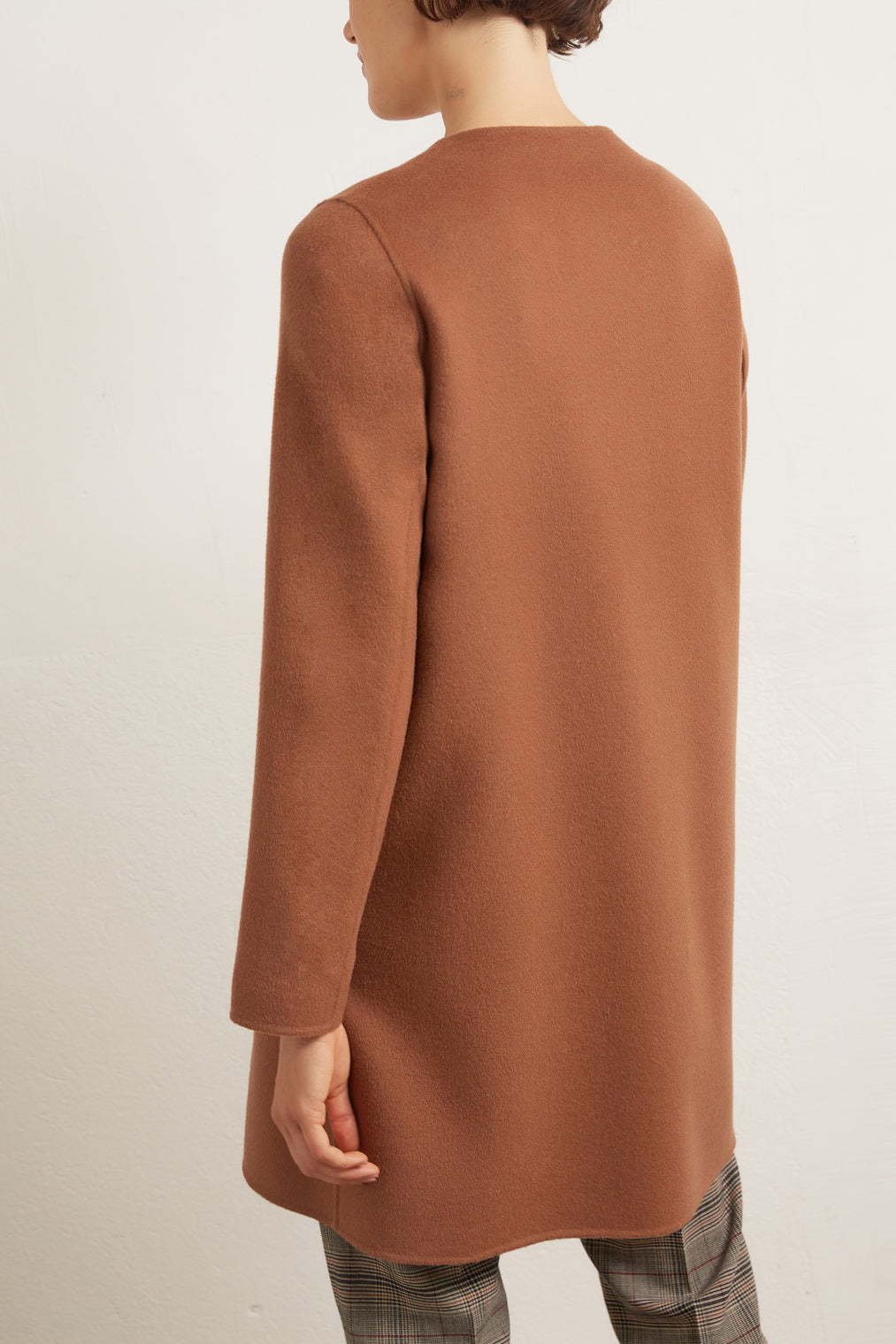 SALOME - Manteau en laine bicolore Faume - seconde main