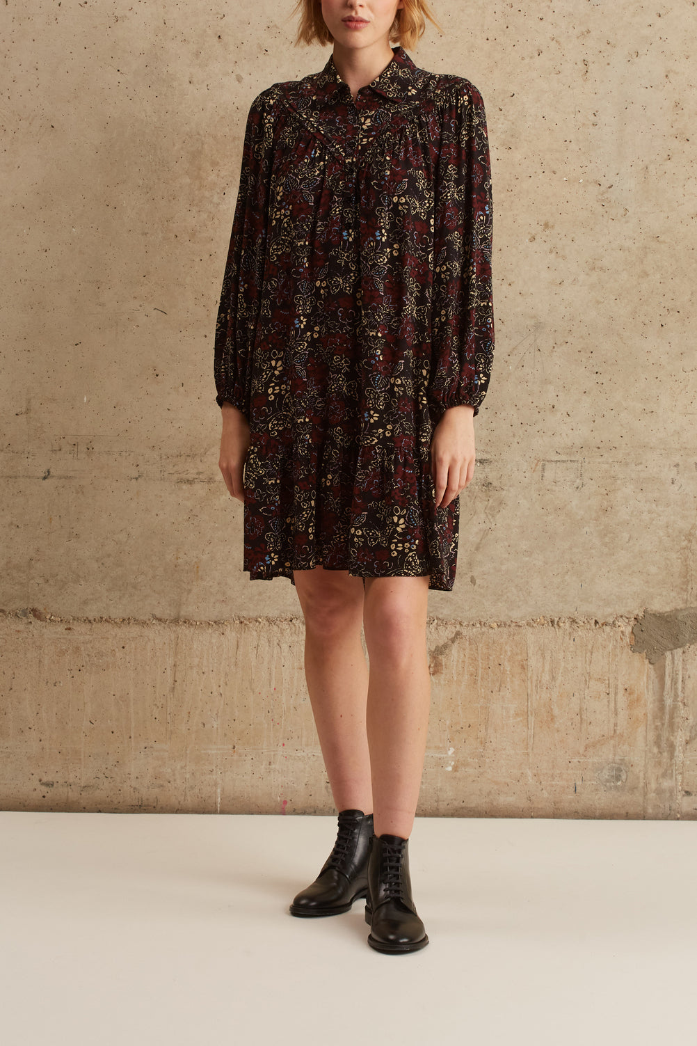 Robe large à motif papillon - JAHLYA Faume - seconde main