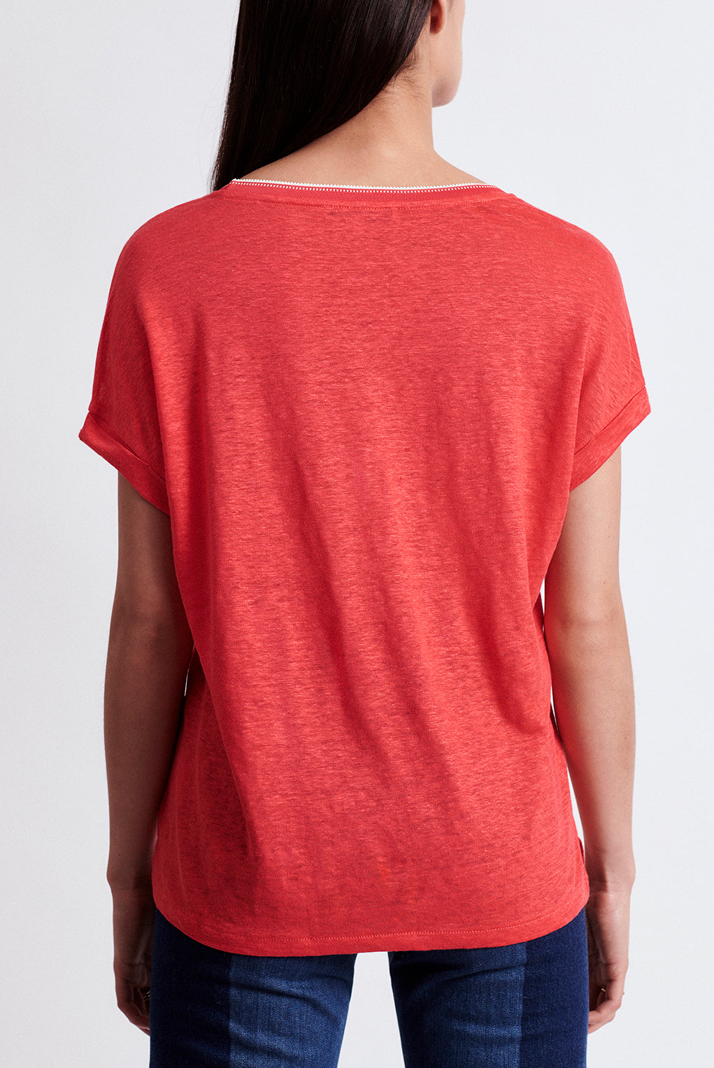 JEMMA - Tee-shirt oversize en lin Faume - seconde main