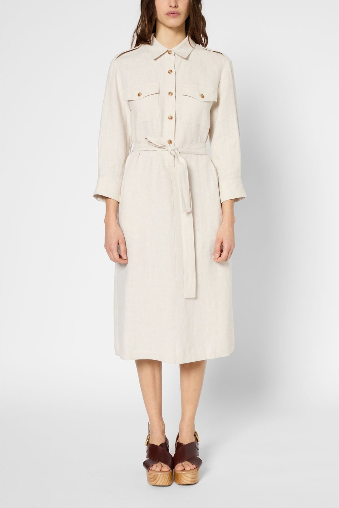 Robe chemise en lin - PAULINA Faume - seconde main