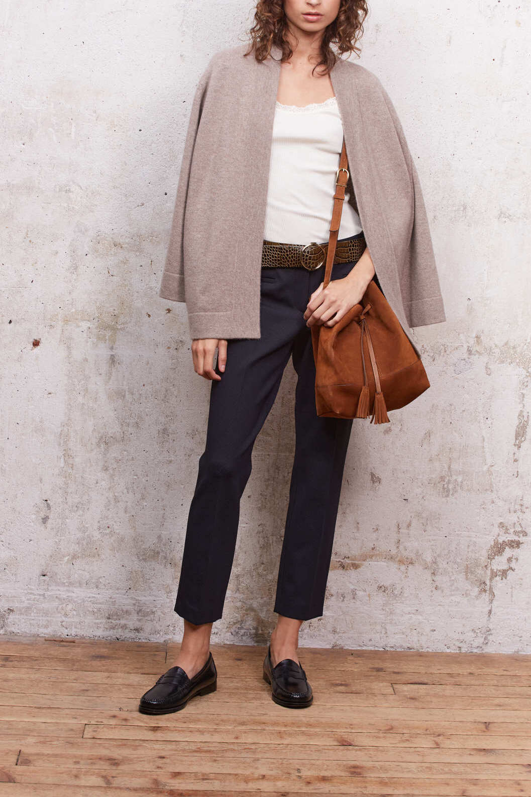 Pantalon droit Stretch à motif - ELIOTT Faume - seconde main