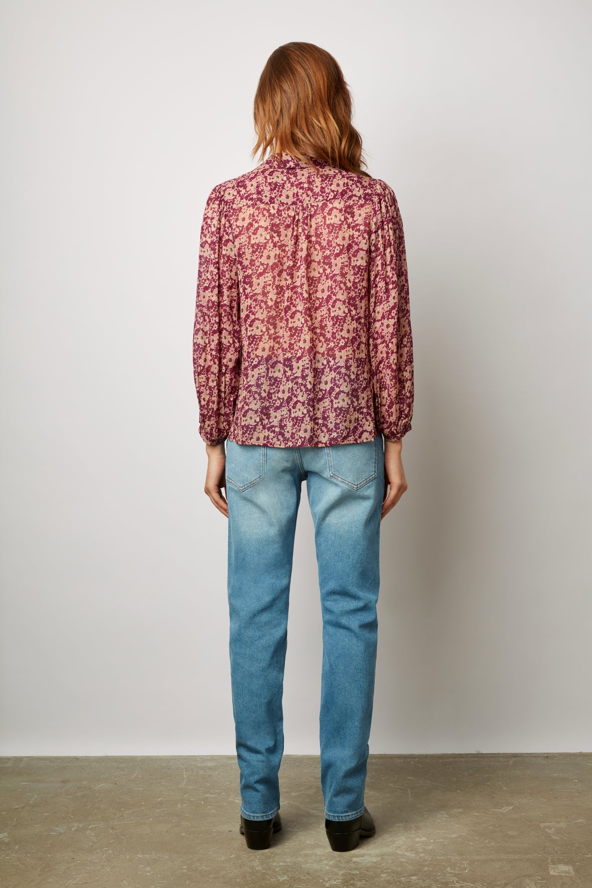 Chemise en mousseline à fleurs - CHELSEA Faume - seconde main