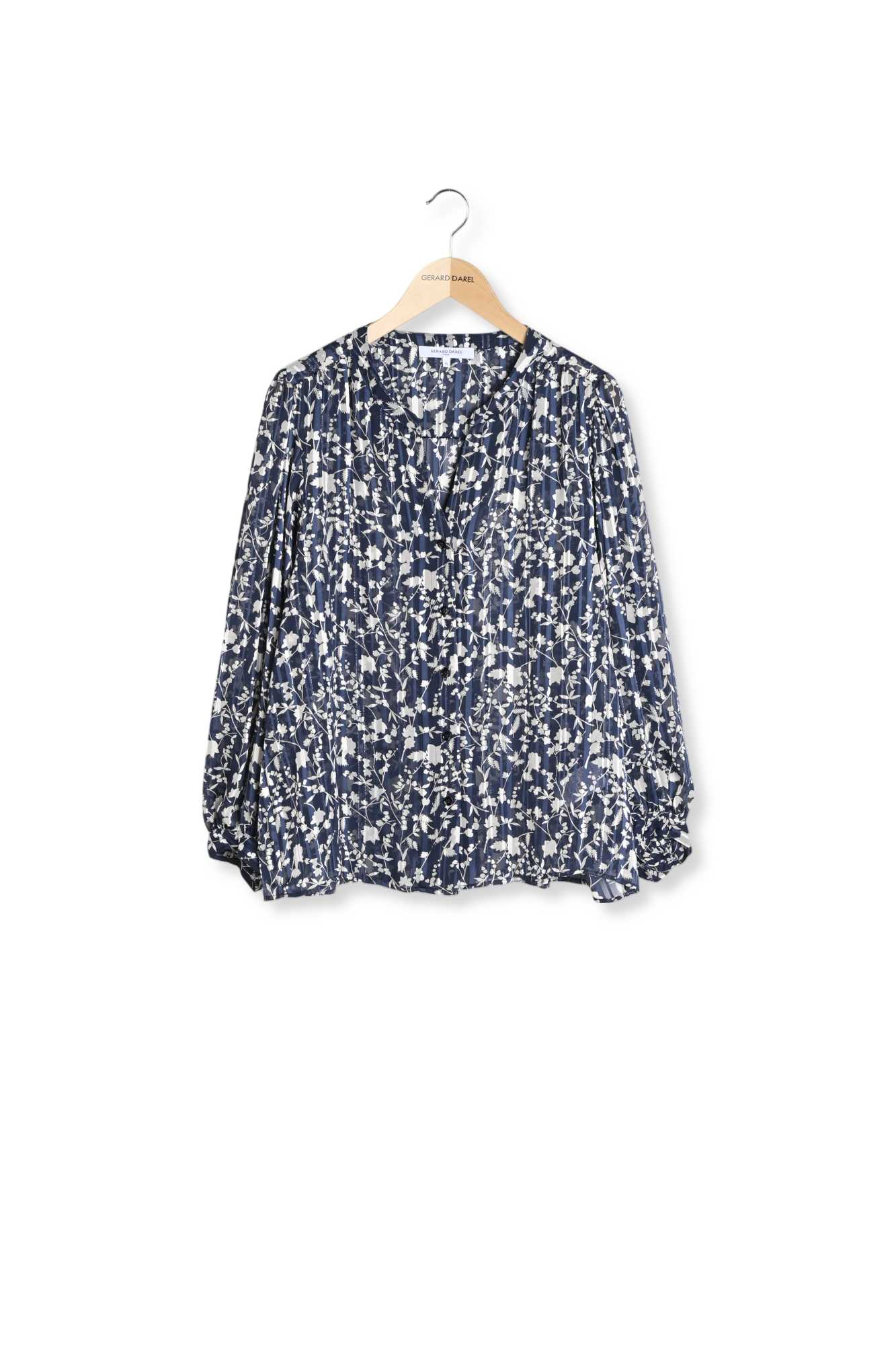 Blouse imprimée à lurex - UZETTE Faume - seconde main