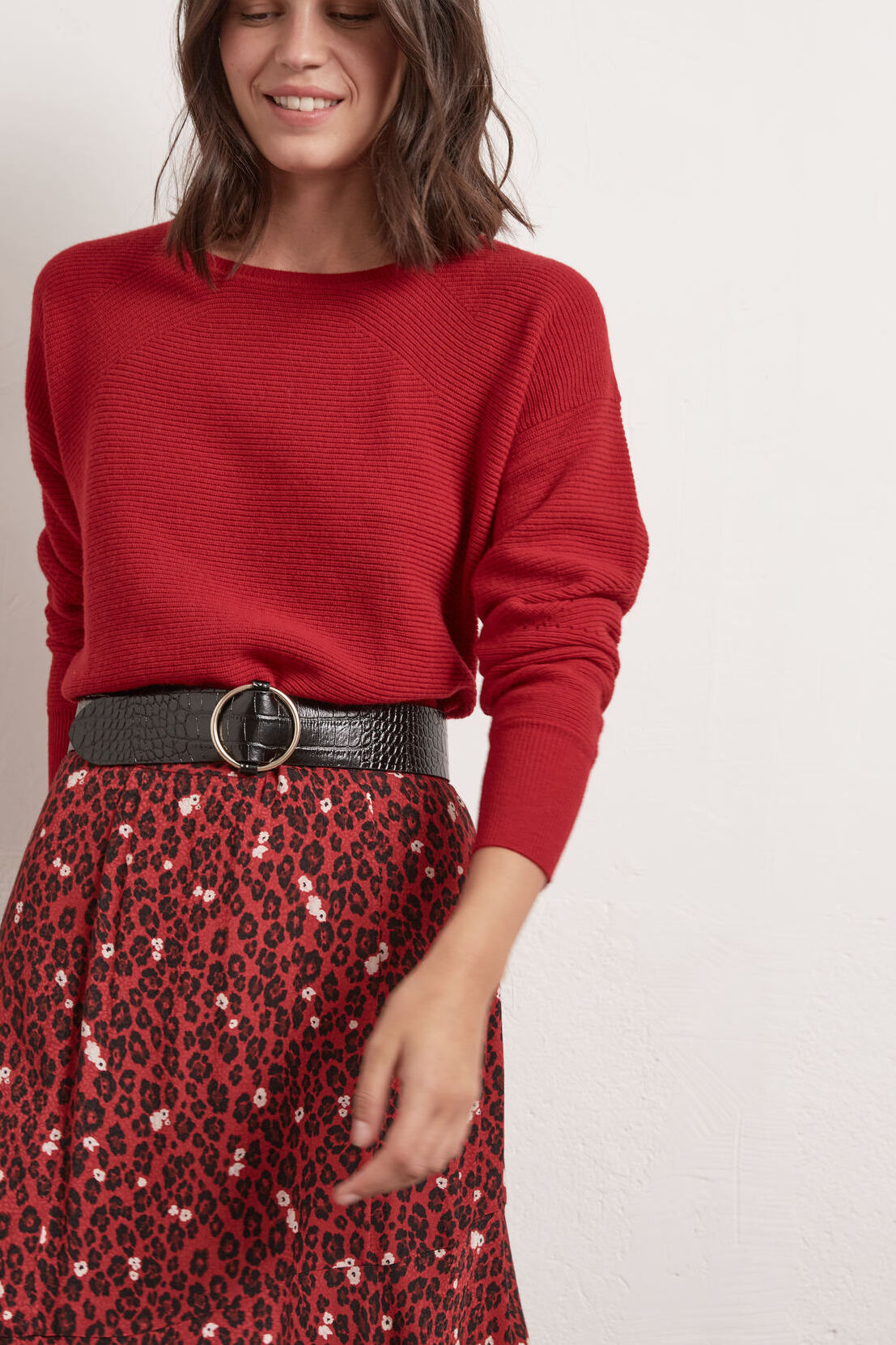 Djody - Pull oversize en laine ottoman Faume - seconde main