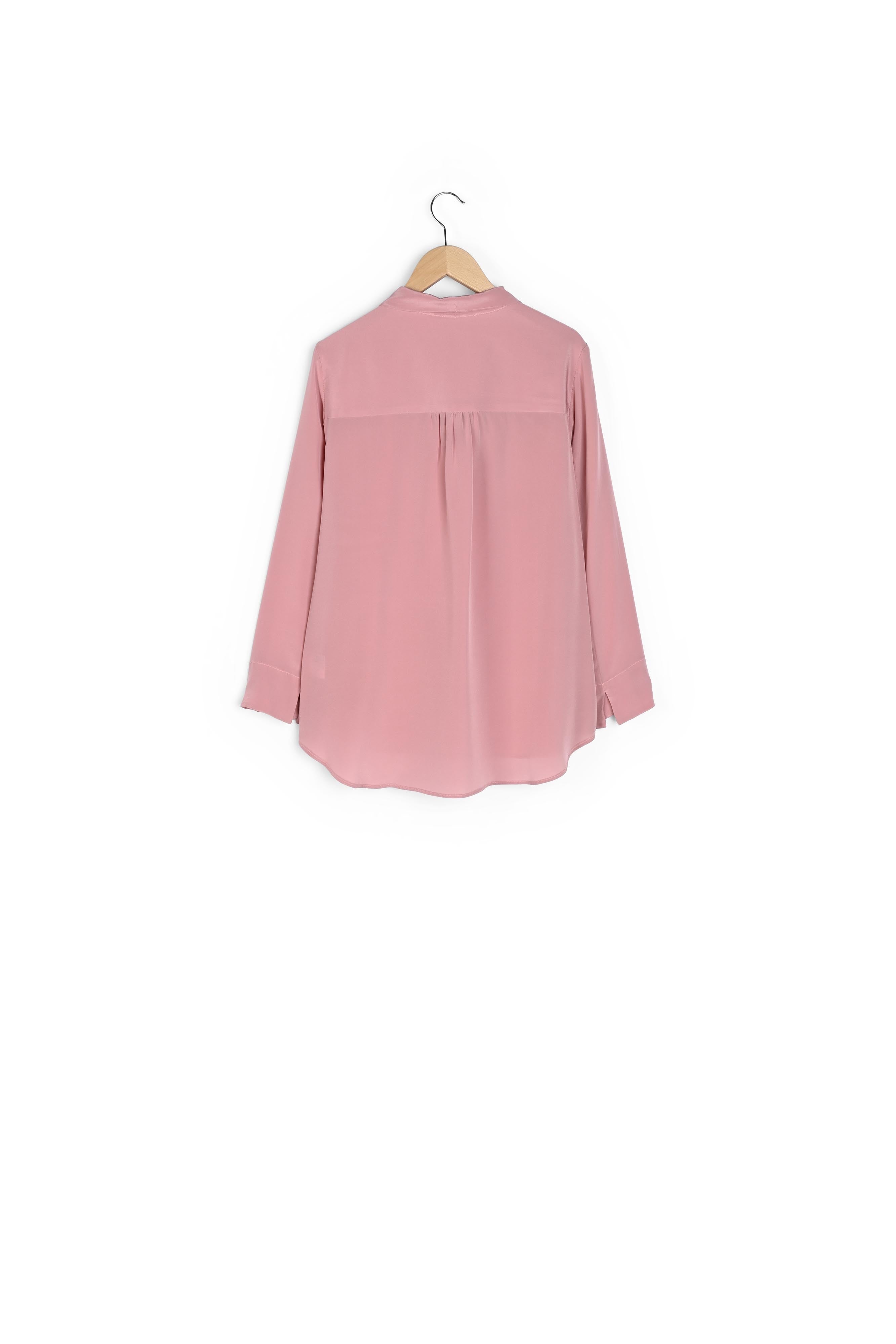 MADDIE - Blouse en soie lavallière Faume - seconde main