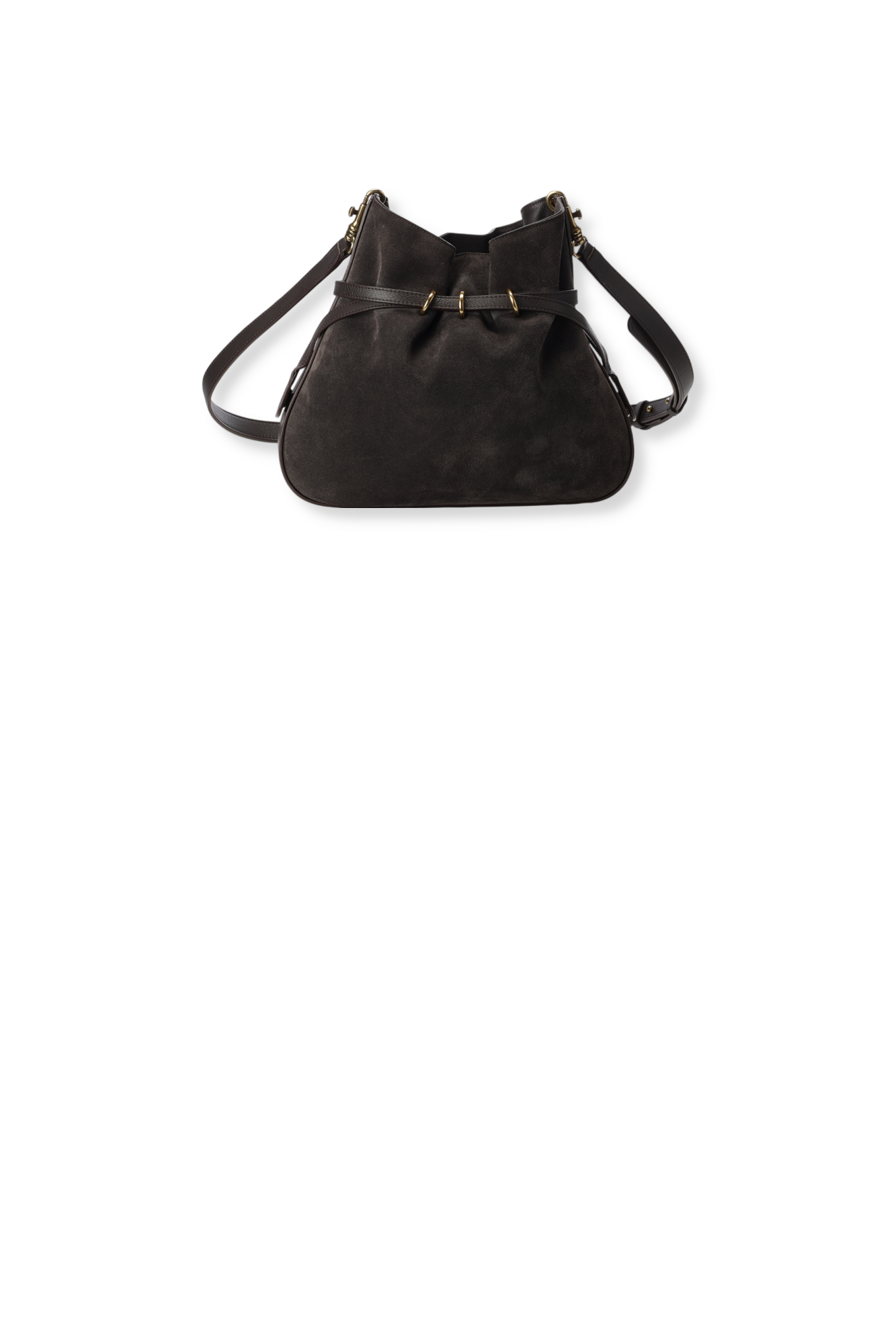 Sac seau en cuir velours - ROMY Faume - seconde main