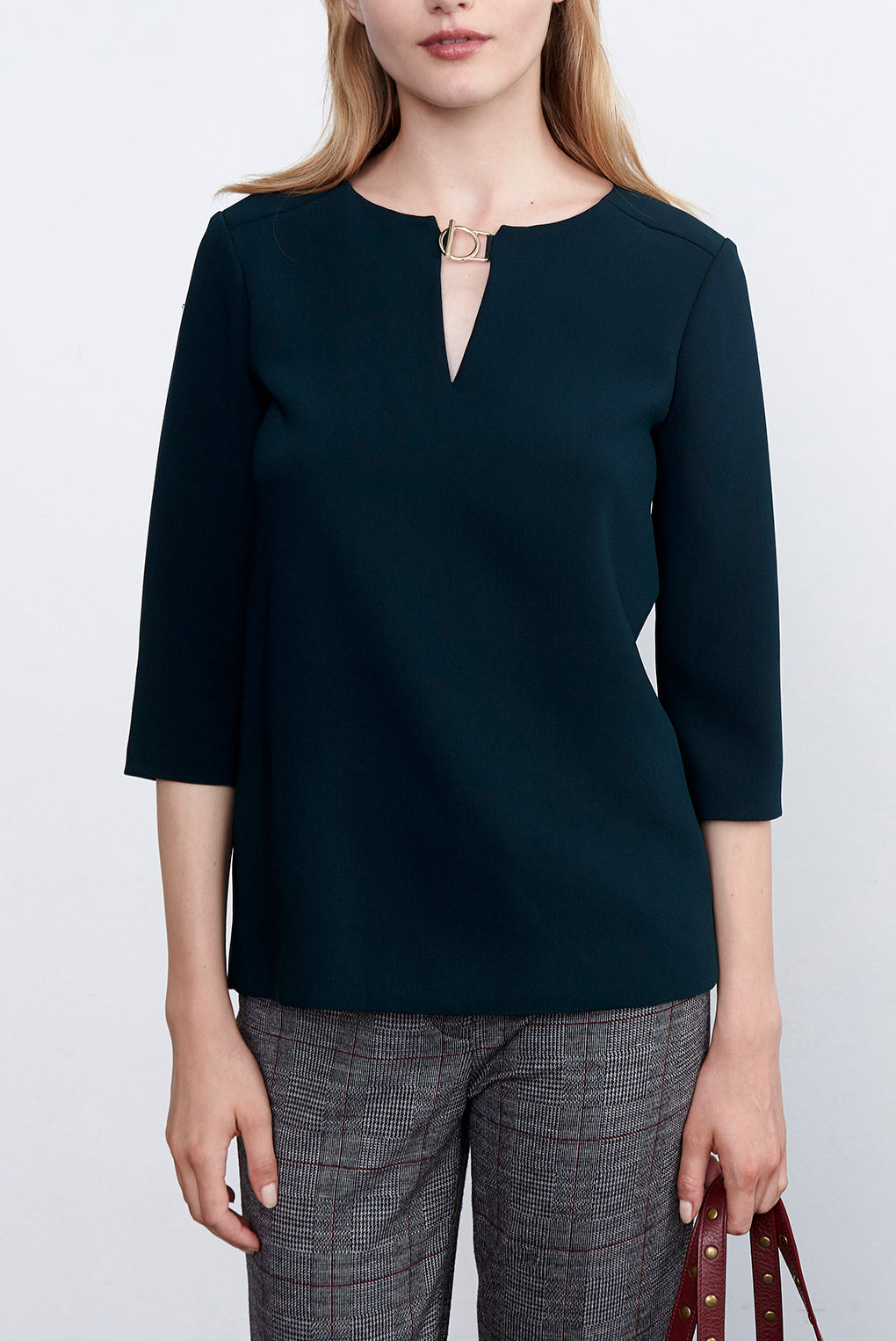 MEGAN - Top en crêpe Faume - seconde main