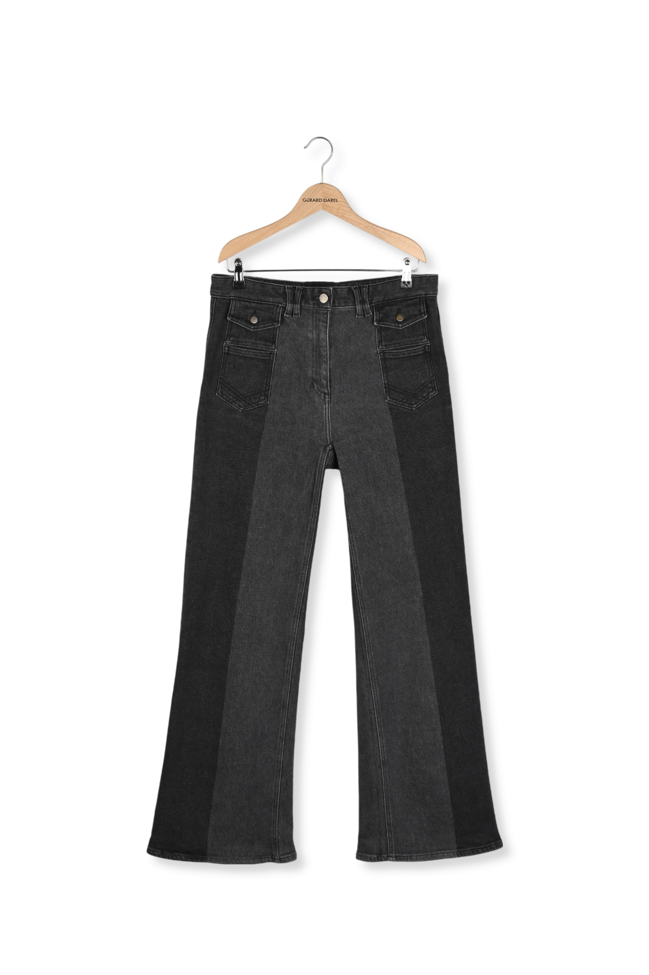 Jean flare bicolore - ANNA Faume - seconde main