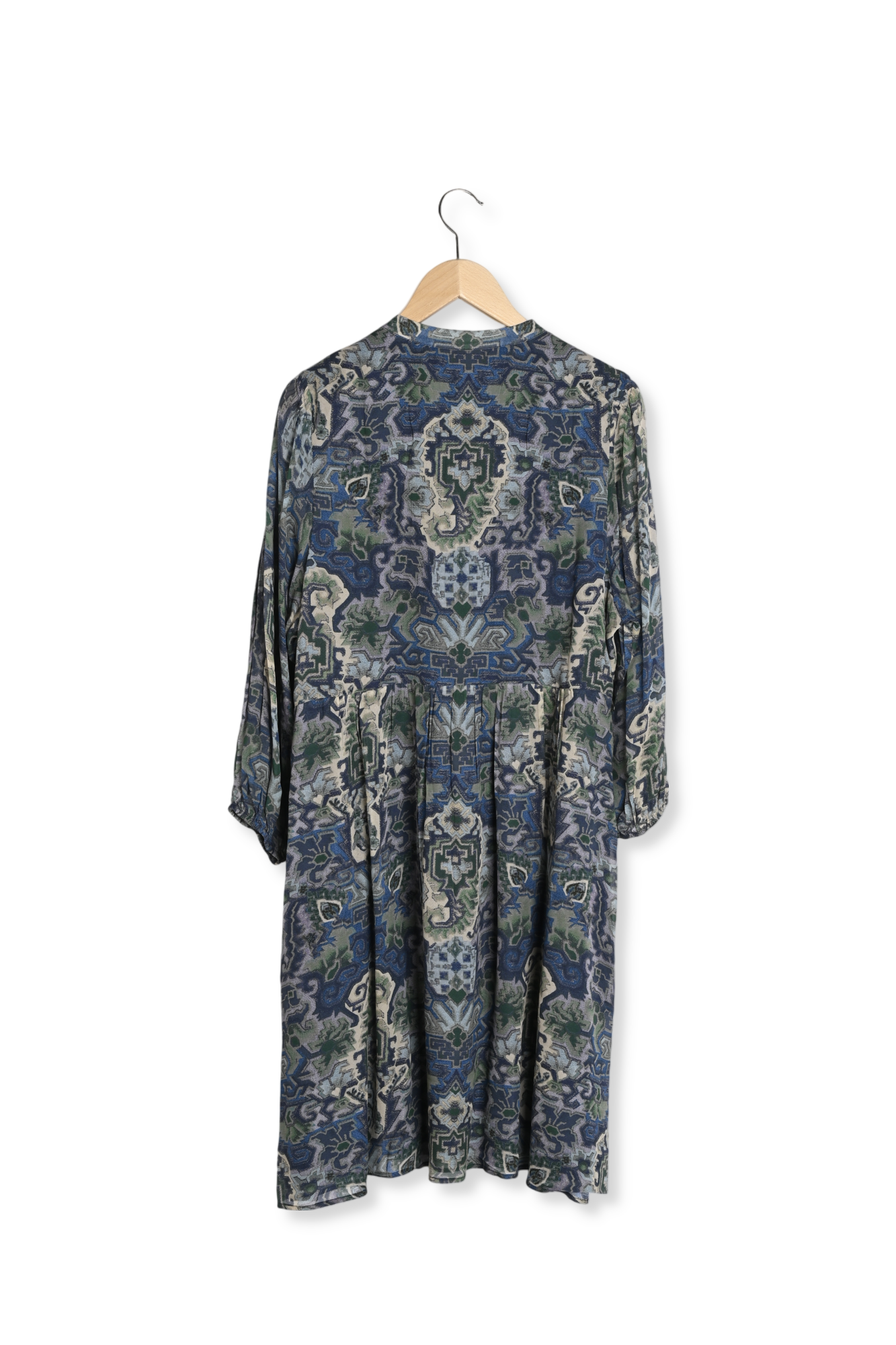 Robe en mousseline à motif graphique - JULIA Faume - seconde main
