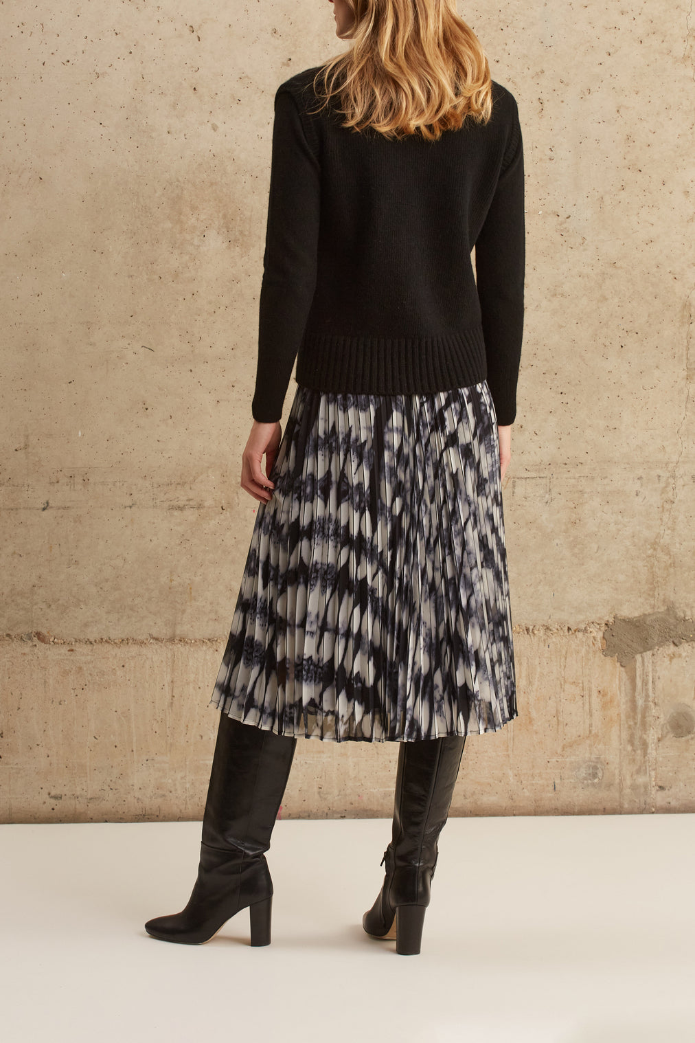 Pull trompe l'oeil en laine - LAURA Faume - seconde main