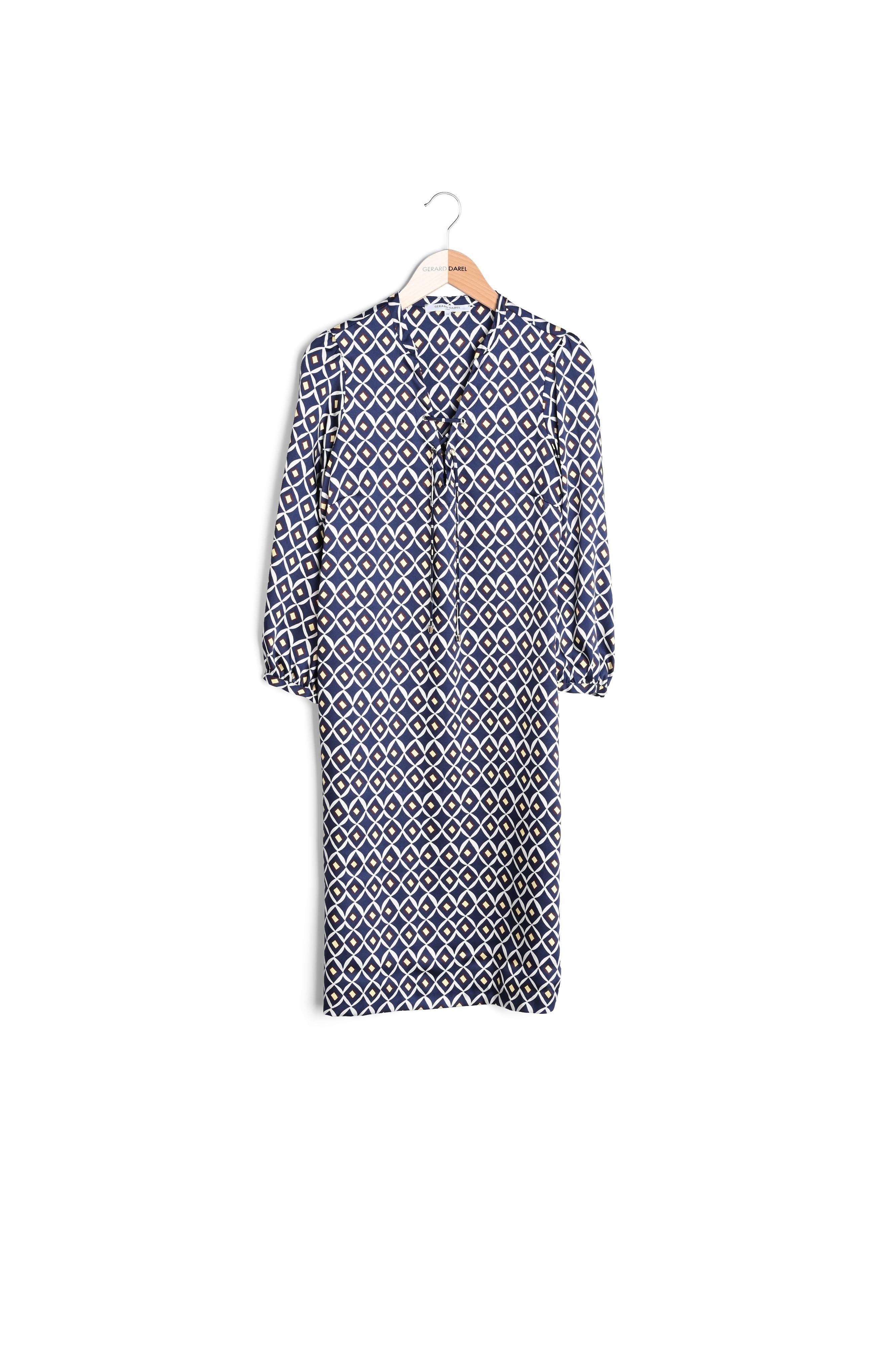 Robe courte fluide imprimée - EKRAM Faume - seconde main