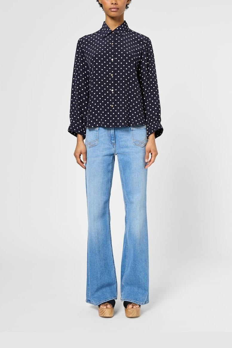 Chemise fluide à pois - USARI Faume - seconde main