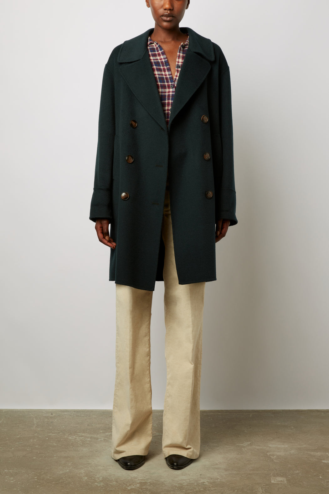 Caban long en laine - SATHEEN Faume - seconde main