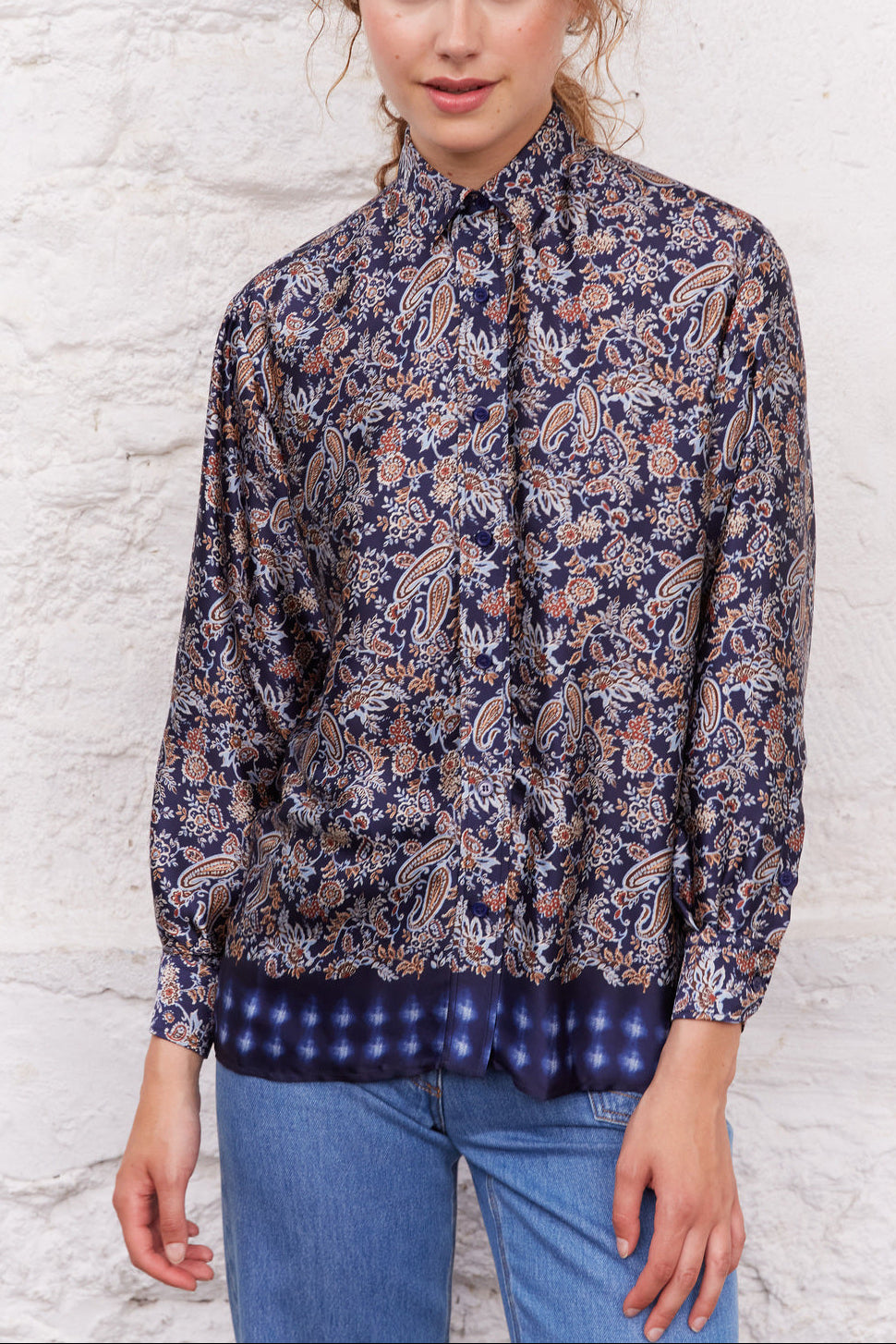 Chemise ample à imprimé cachemire - CLYDE Faume - seconde main