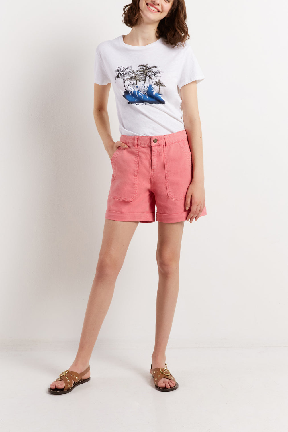 Short en denim coloré - ERICA Faume - seconde main