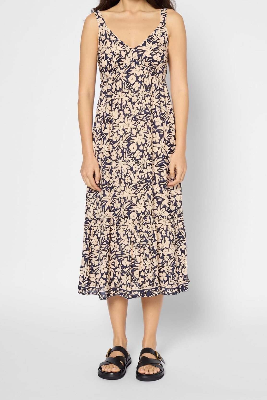 Robe cintrée à fleurs - PIOLINE Faume - seconde main