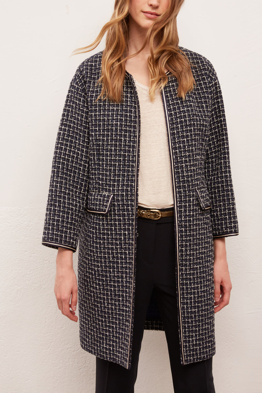 ROMA - Manteau en tweed Faume - seconde main