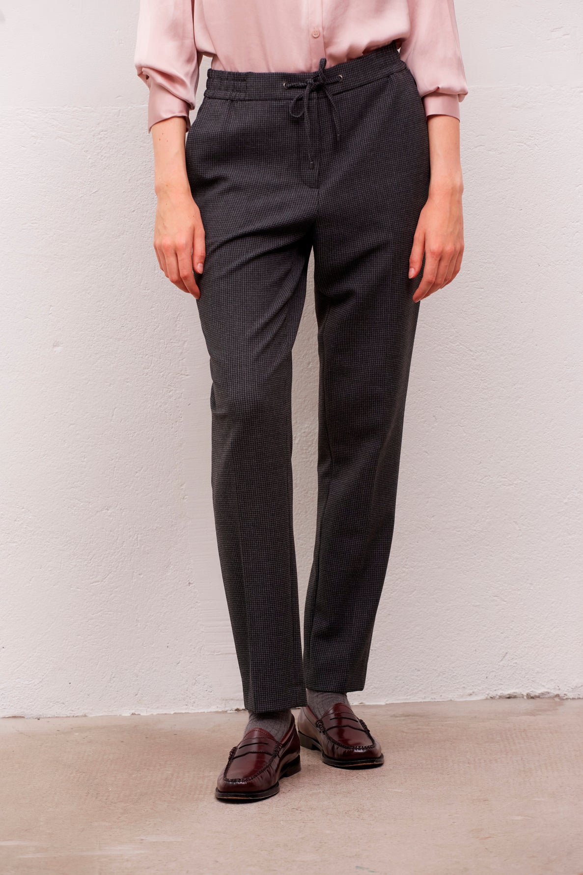 Pantalon droit à carreaux - EMILIO Faume - seconde main