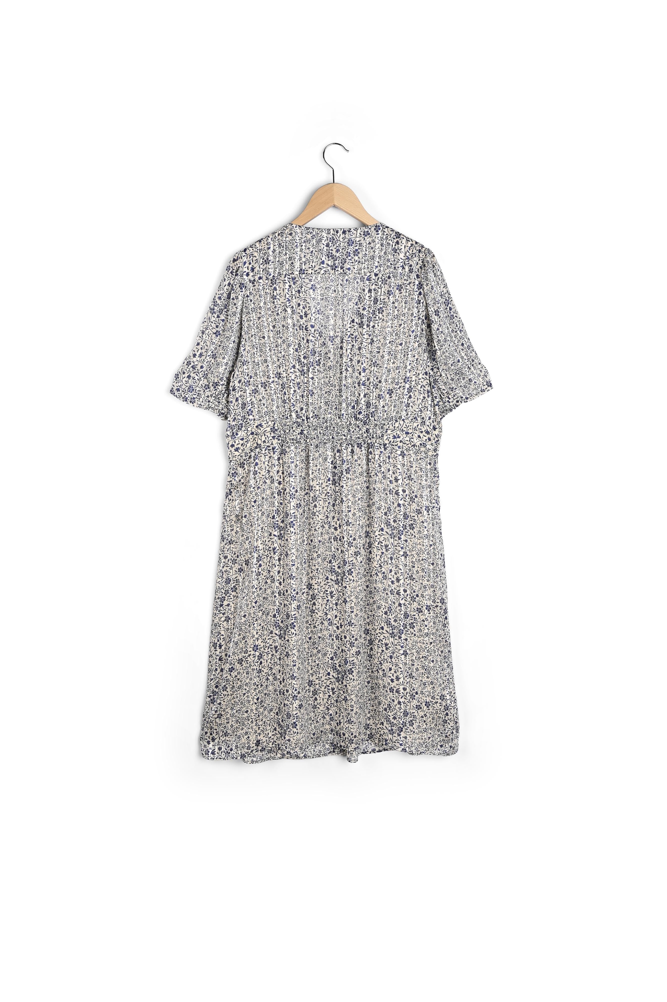 Robe cintrée à fleurs et lurex - ELICHEVY Faume - seconde main