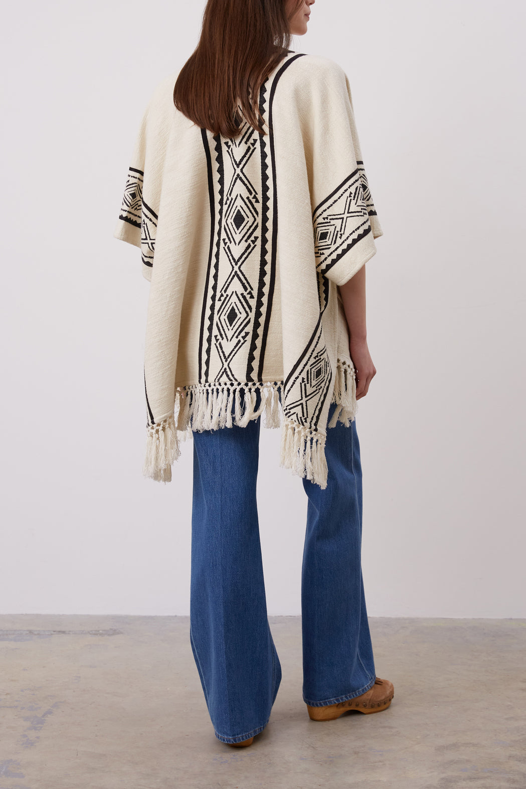 Veste poncho en 100% coton - EVIE Faume - seconde main