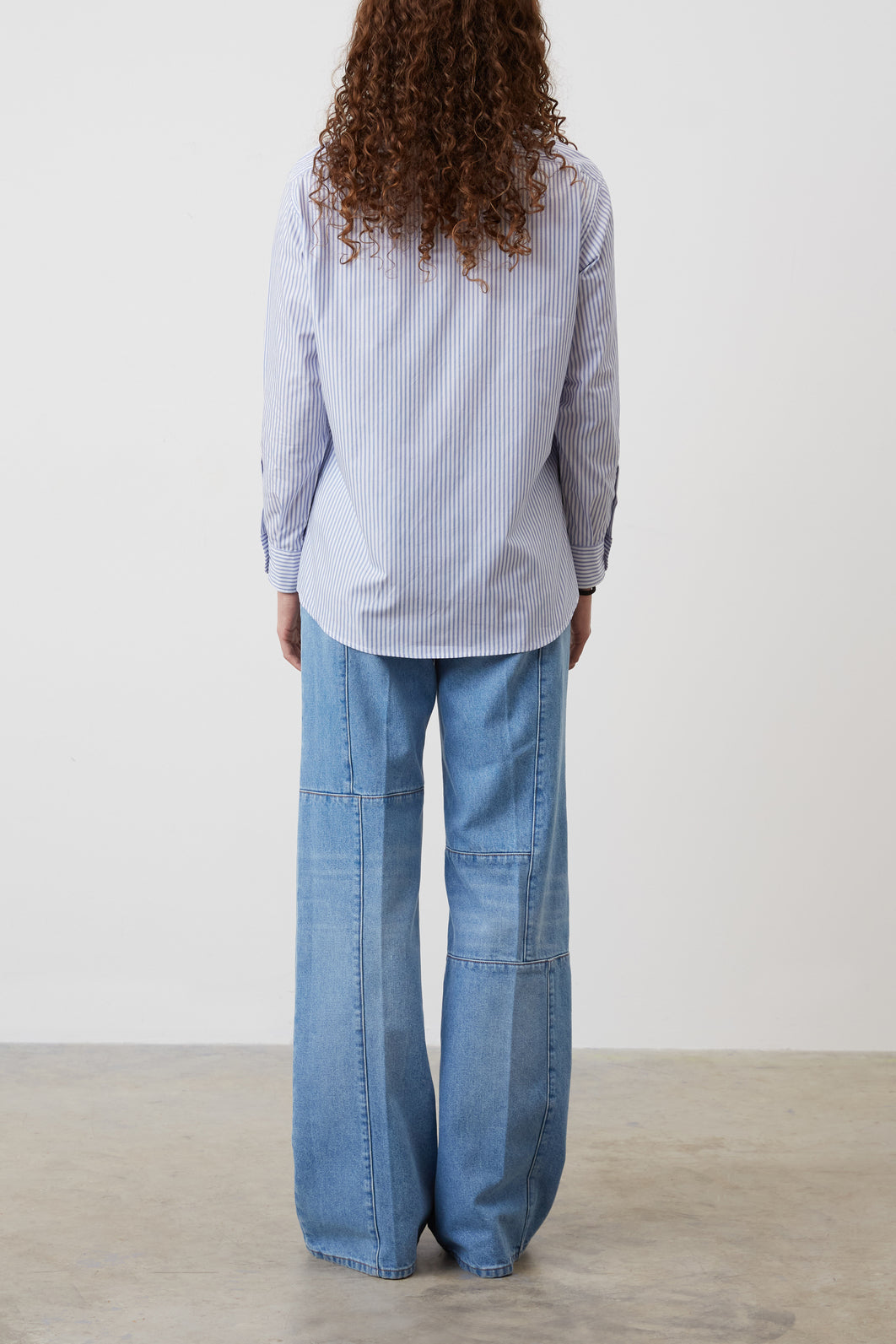 Chemise classique en popeline rayée - CAMERON Faume - seconde main