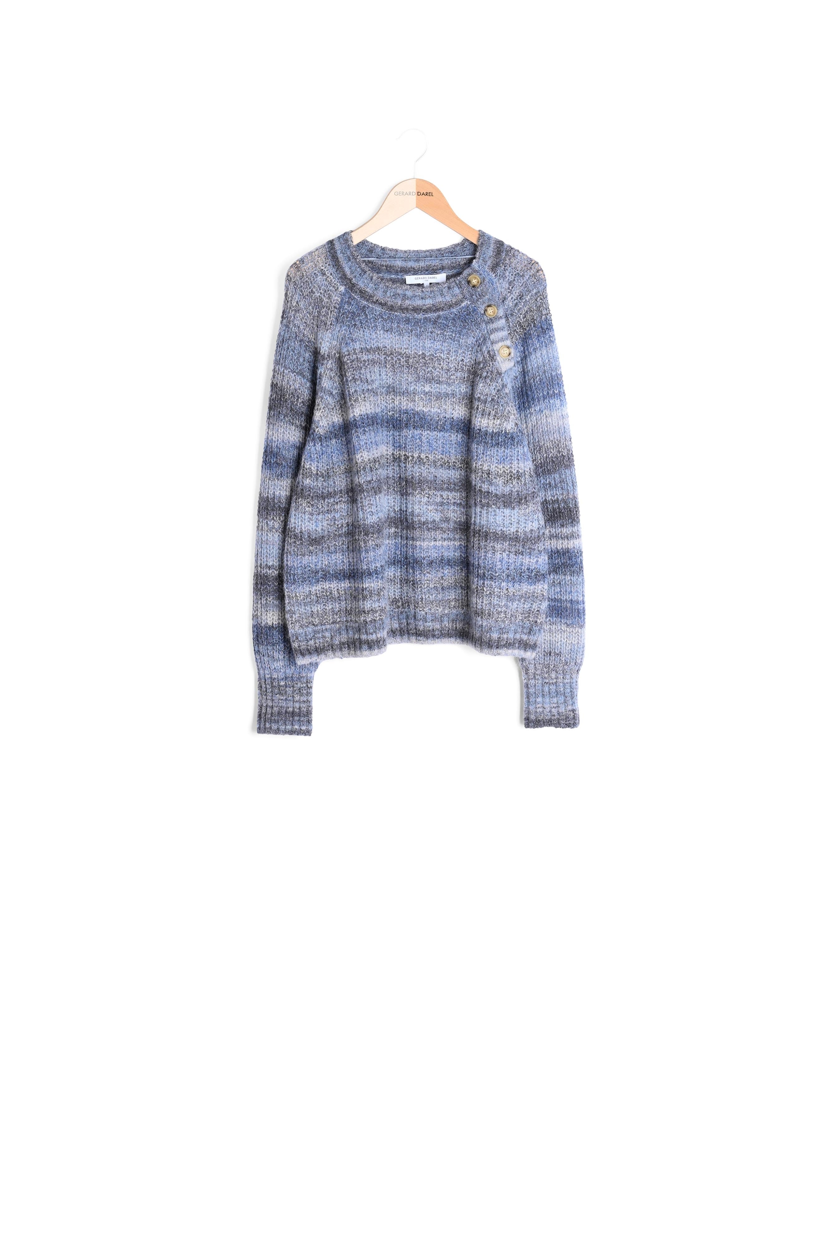 Pull à rayures chinées - LILA Faume - seconde main