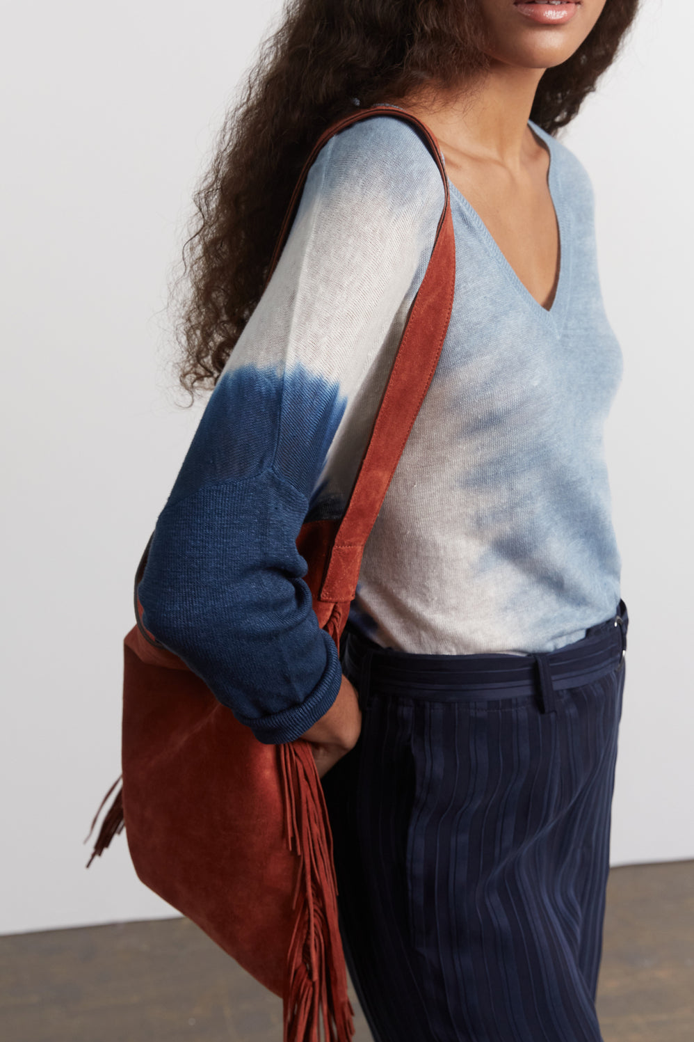 Pull Tie and Dye 100% lin - LARSEN Faume - seconde main