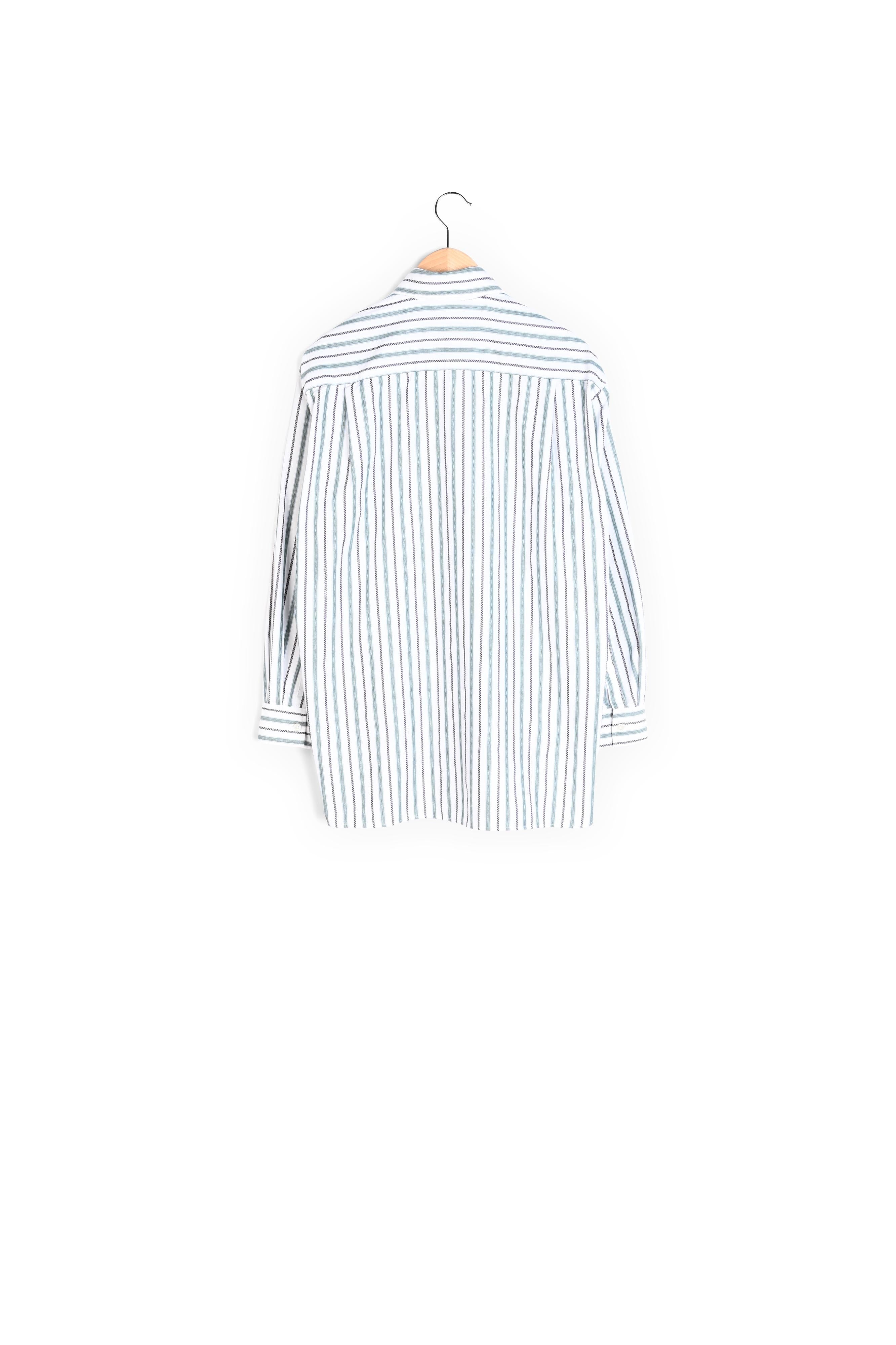 Chemise à rayures et motifs - AYMA Faume - seconde main