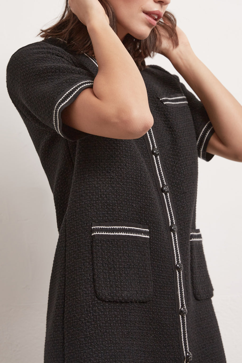 Robe V en tweed Faume - seconde main