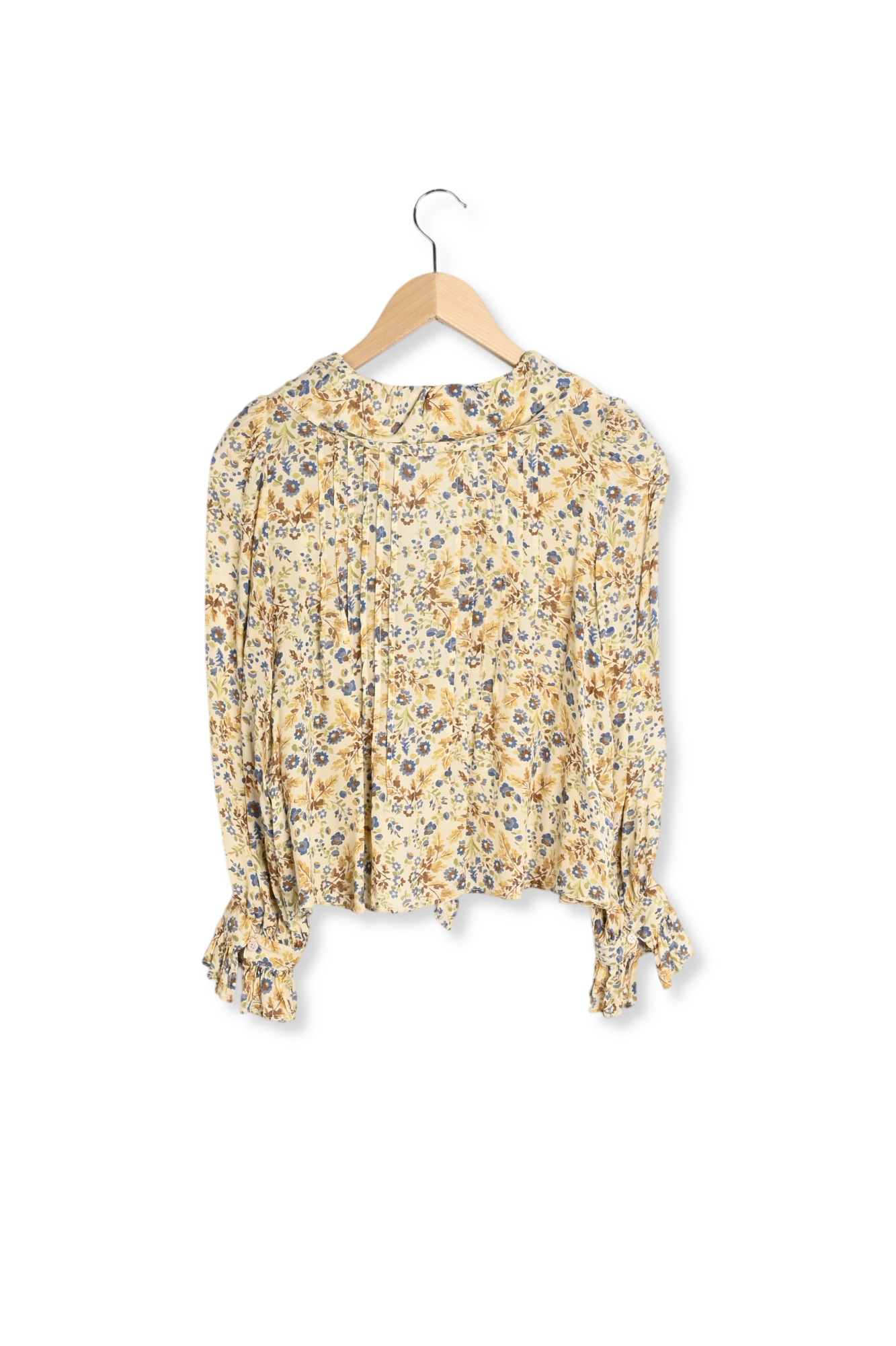 Chemise fleurie à volants - ABBY Faume - seconde main