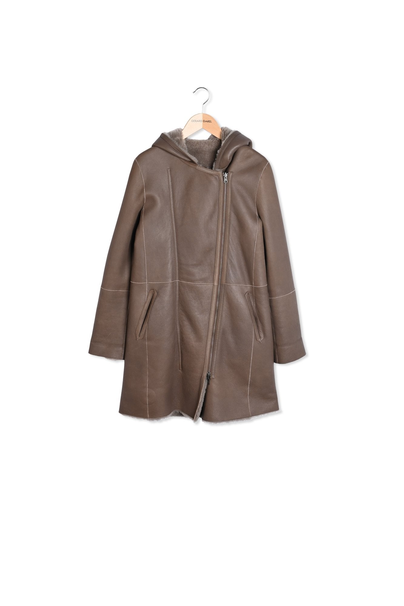 MICKY - Manteau réversible en fourrure Faume - seconde main