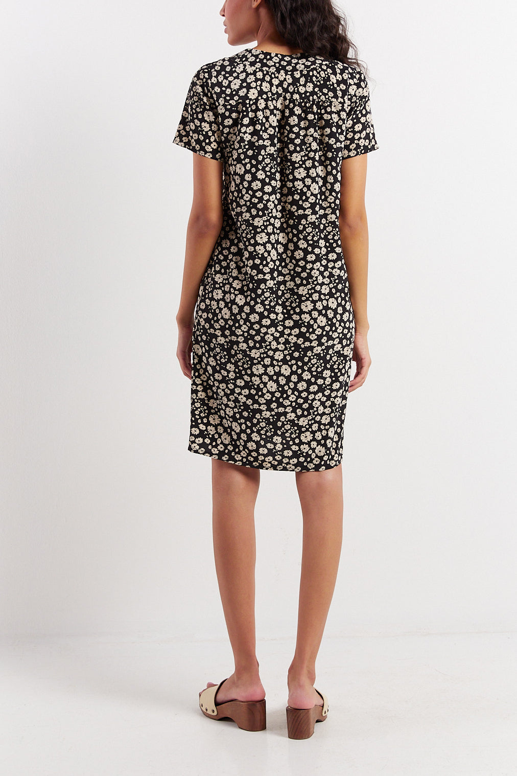 Robe courte en soie imprimée - SIBILLA Faume - seconde main