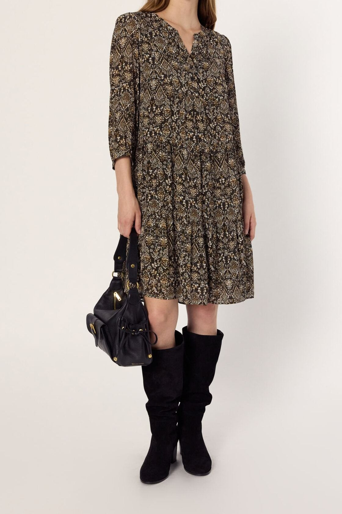 Robe courte à imprimé ethnique - LYNE Faume - seconde main