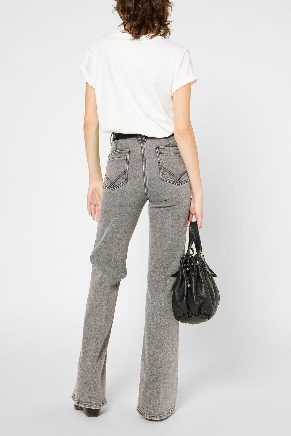 T-shirt à palmiers en strass - GISELE Faume - seconde main