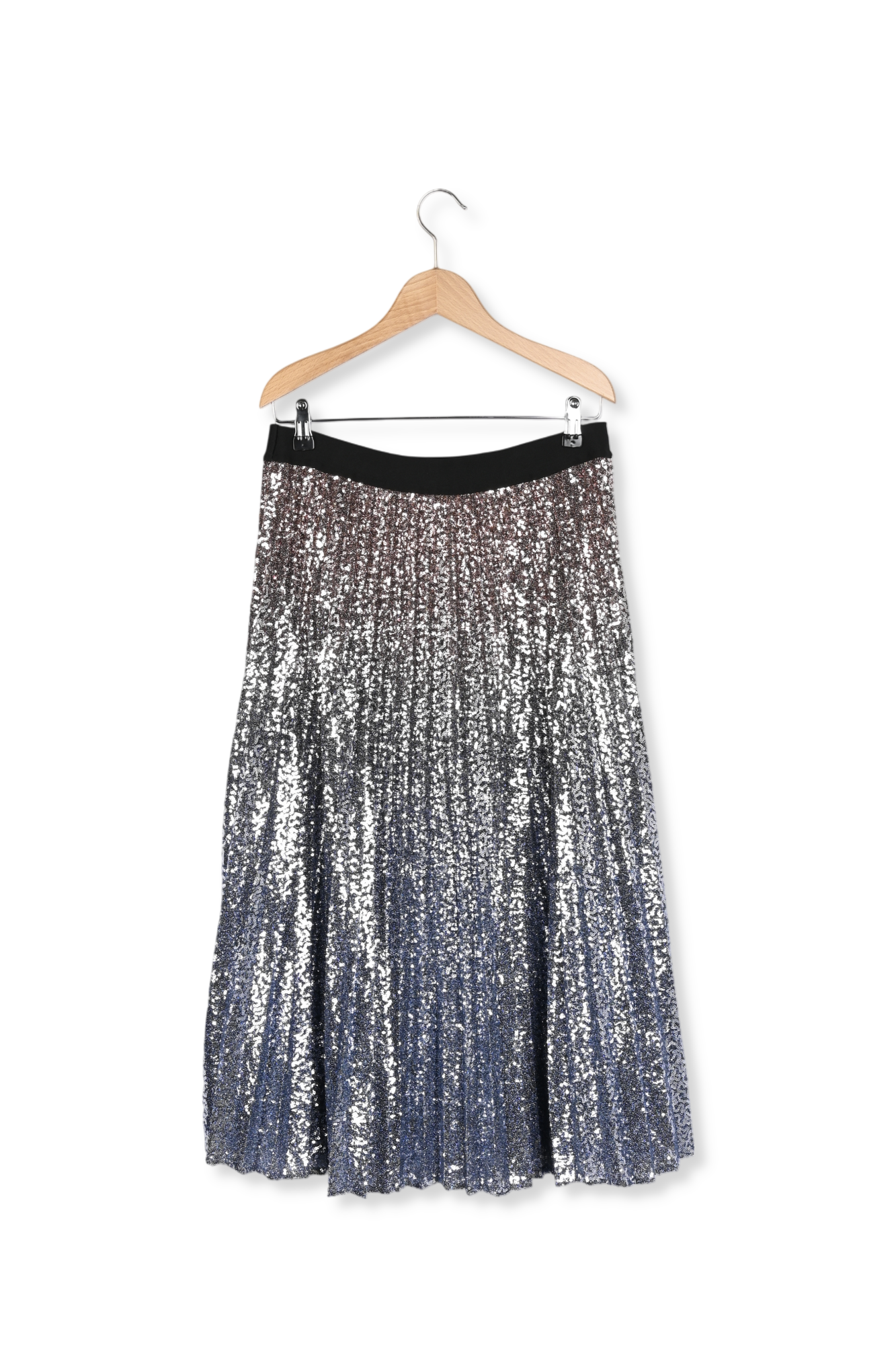 Jupe midi plissée à paillettes - BETH Faume - seconde main