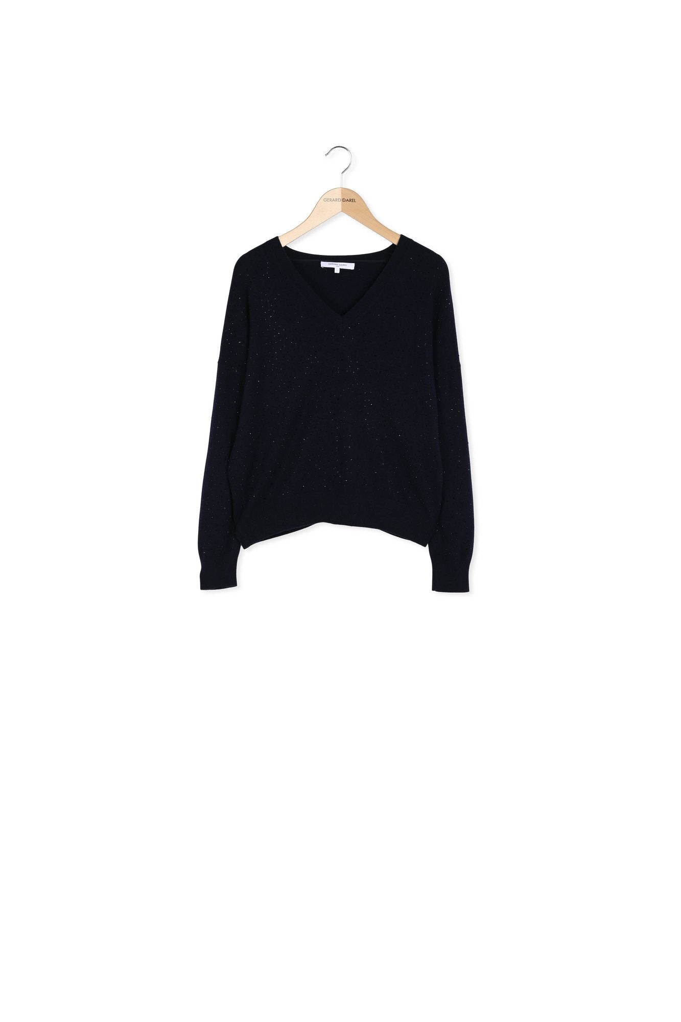 Pull V en laine et strass - JOHANNE Faume - seconde main