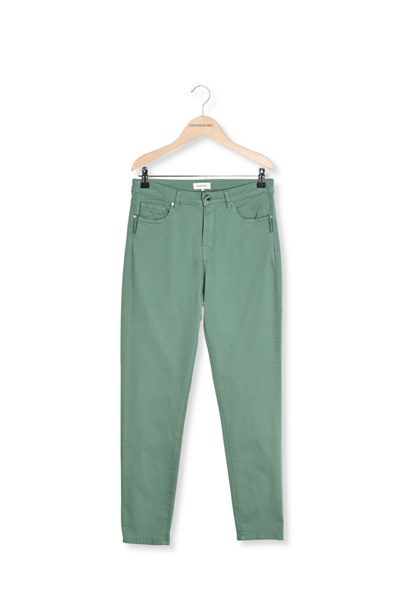 MAYA - Pantalon 5 poches en coton Stretch Faume - seconde main